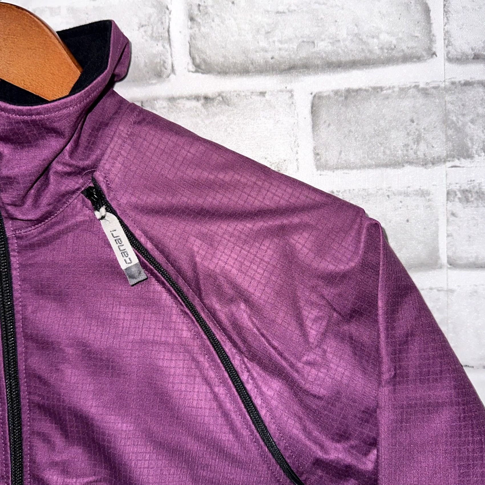 Vintage Canari Jacket Womens M Purple Full Zip Polyester Windbreaker Activewear Size M / US 6-8 / IT 42-44 - 2 Thumbnail