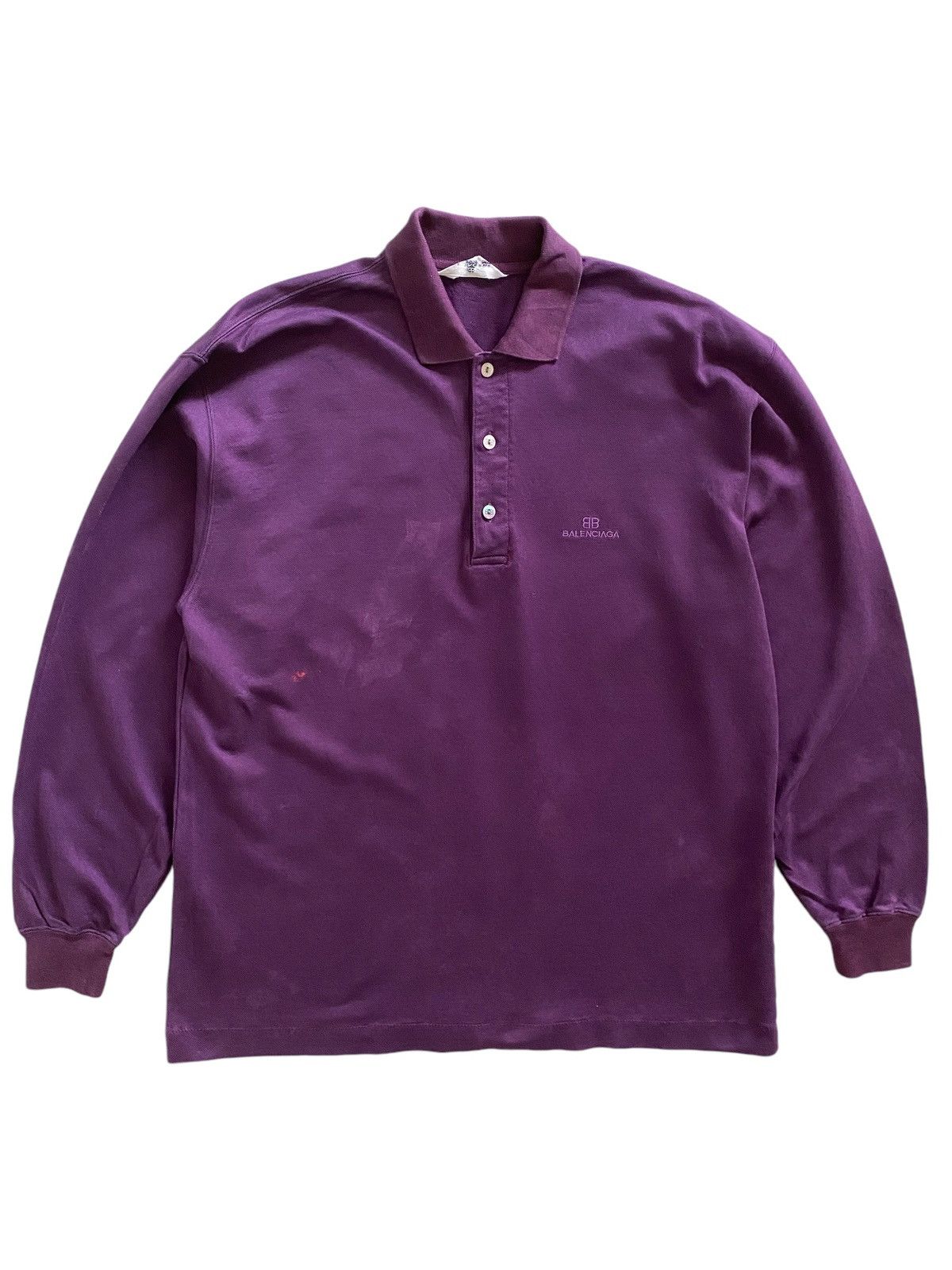 Balenciaga × Vintage BALENCIAGA LOGO L/S VINTAGE NICE DESIGNER Size US L / EU 52-54 / 3 - 1 Thumbnail