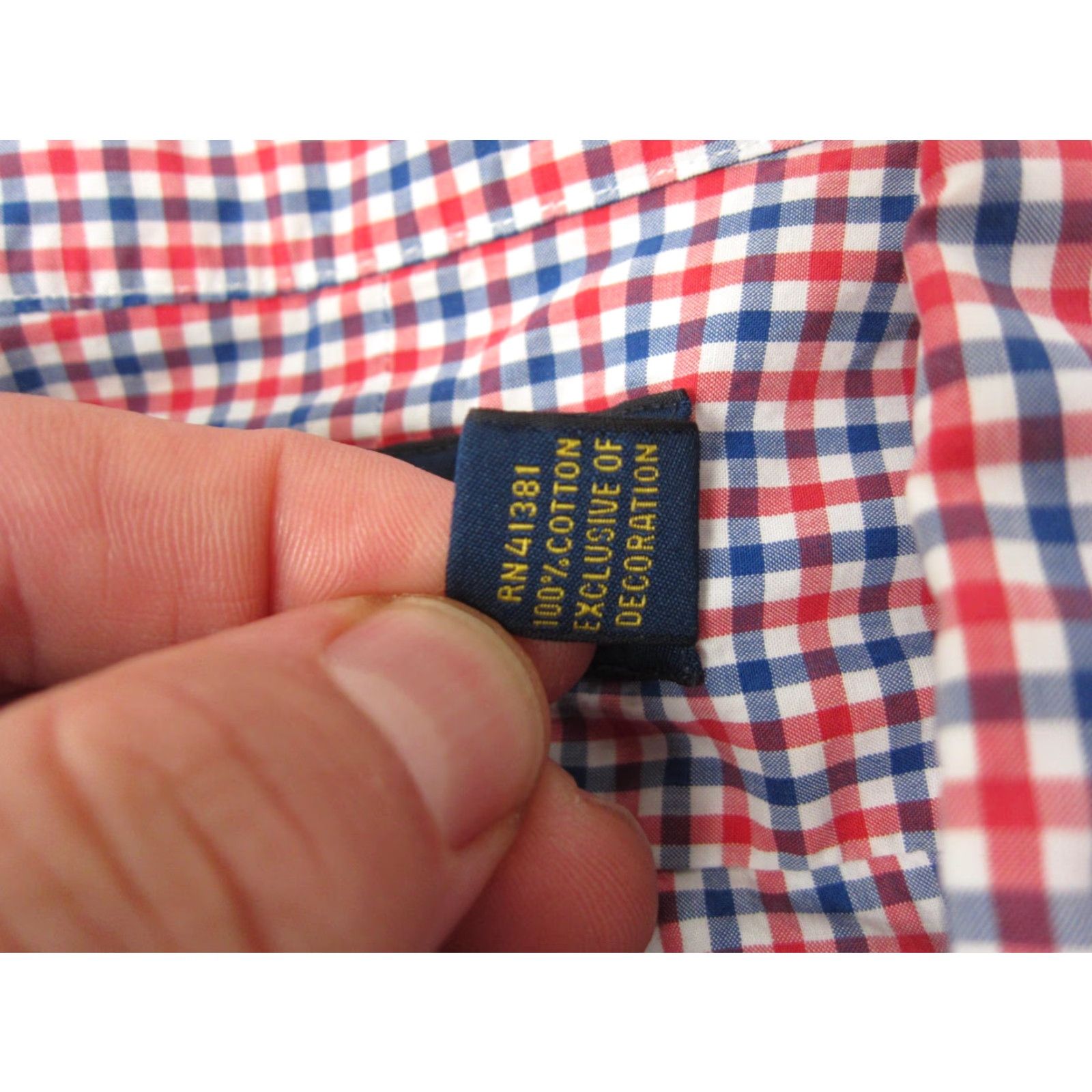 Polo Ralph Lauren Ralph Lauren Shirt Mens Large Red Blue Pony Gingham Oxford Check Shirt Button-Up Casual Business 90s Colorful Mens Size US L / EU 52-54 / 3 - 5 Thumbnail