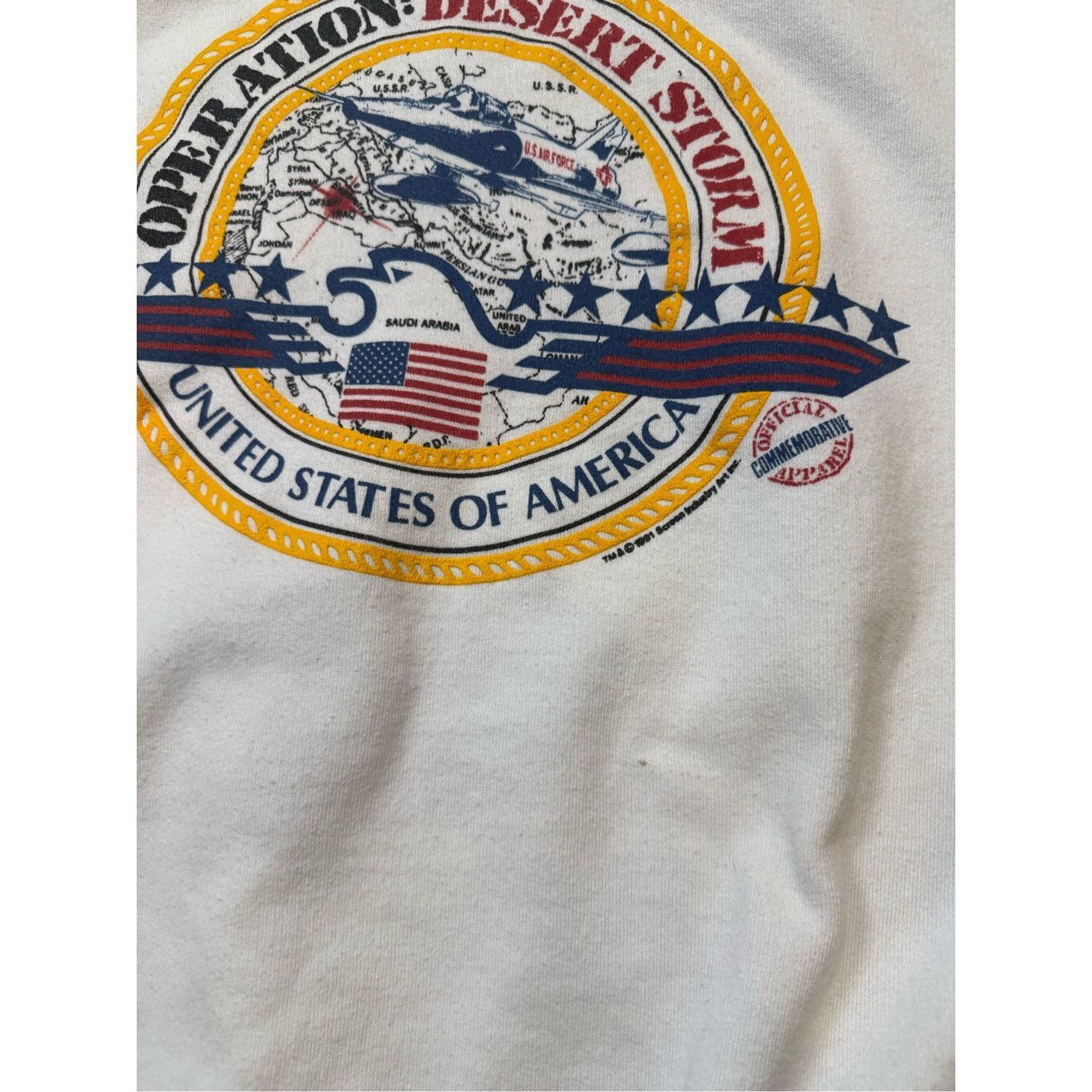 Vintage Size XL - Vintage 1991 USA Operation DESERT STORM Sweatshirt Size US XL / EU 56 / 4 - 3 Thumbnail
