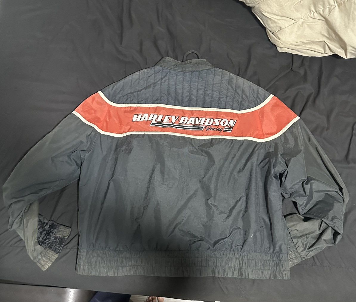 Harley Davidson Authentic Vintage 90s Harley-Davidson Racing Bomber Jacket Size US L / EU 52-54 / 3 - 2 Thumbnail