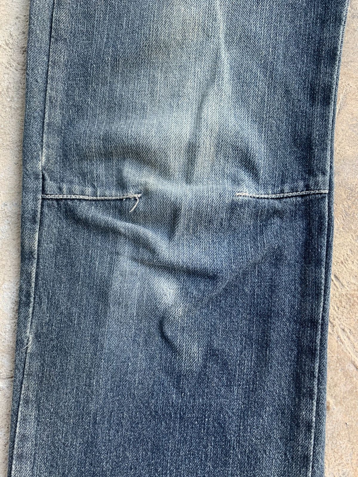If Six Was Nine × Japanese Brand Batsu Studio Skull Distressed Denim Size US 28 / EU 44 - 14 Thumbnail