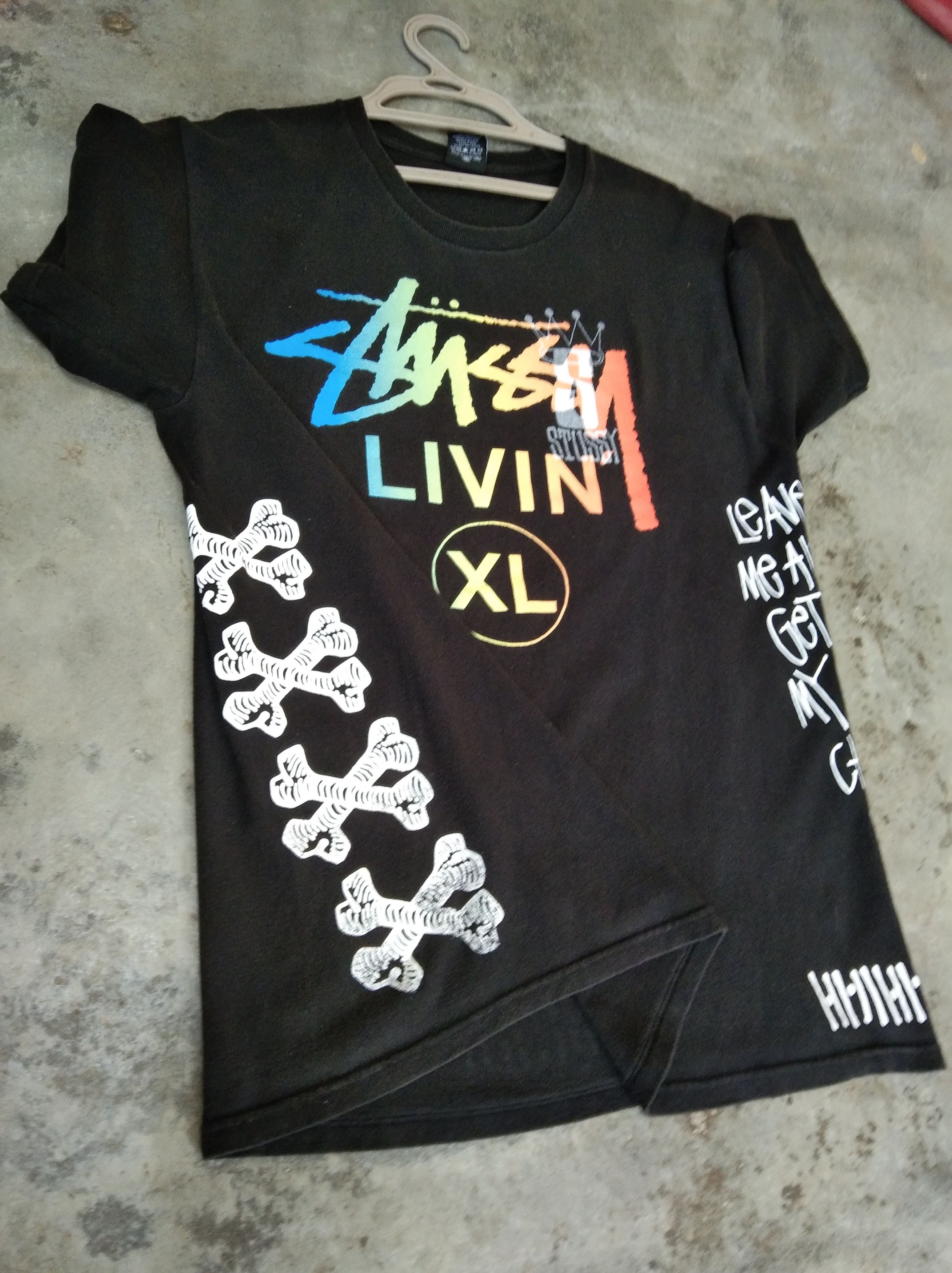 Stussy × Vintage VINTAGE STUSSY LIVIN XL T-SHIRT Size US M / EU 48-50 / 2 - 5 Thumbnail