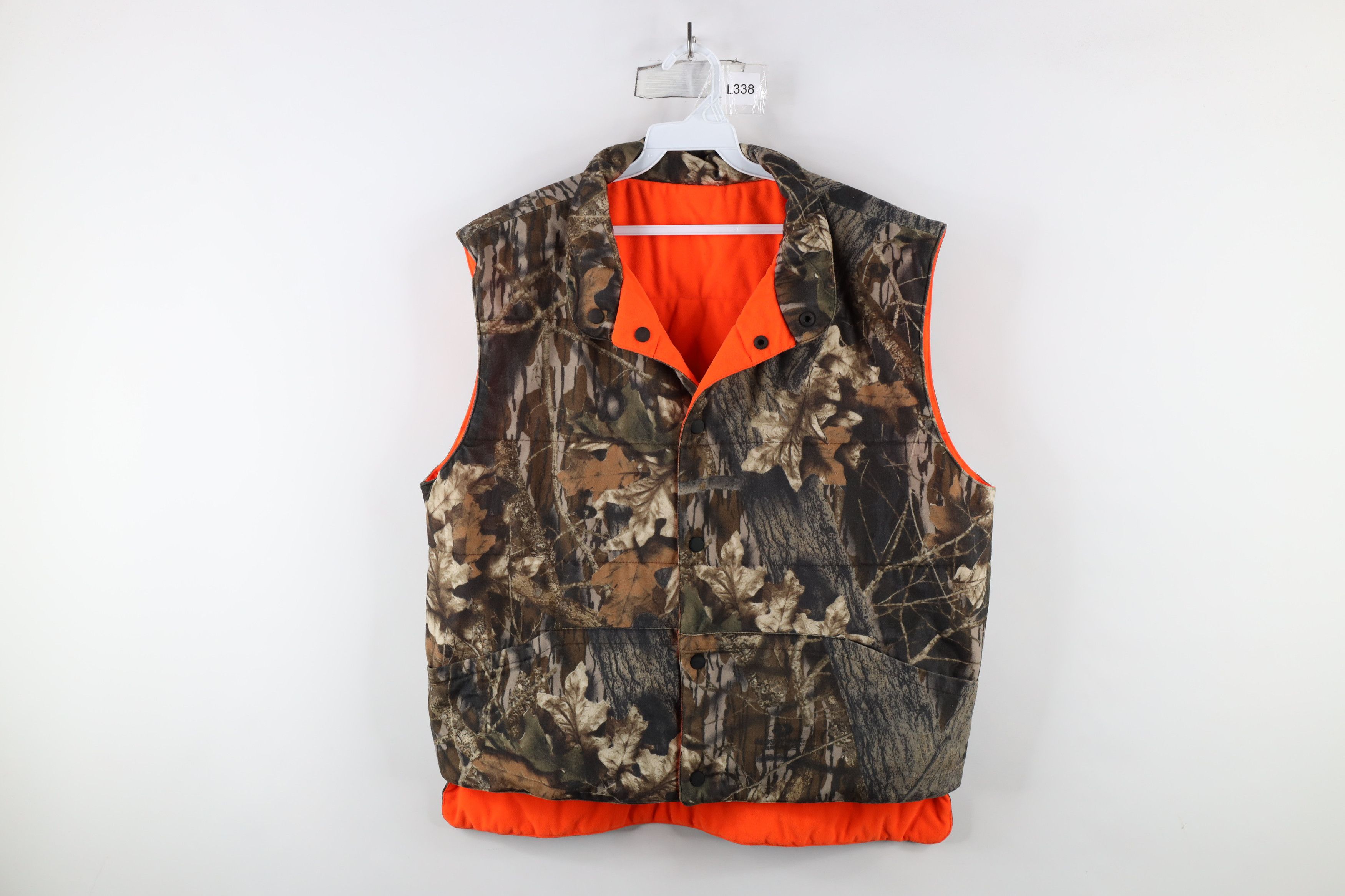 Vintage Vintage 90s Streetwear Reversible Camouflage Puffer Jacket Size US L / EU 52-54 / 3 - 1 Thumbnail