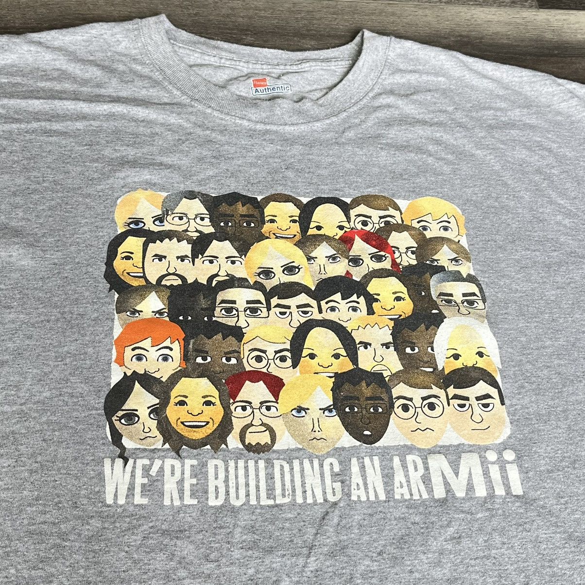 Nintendo Rare Vintage 2000s Nintendo Wii We’re Building an ArMii Tee Size US XL / EU 56 / 4 - 1 Thumbnail