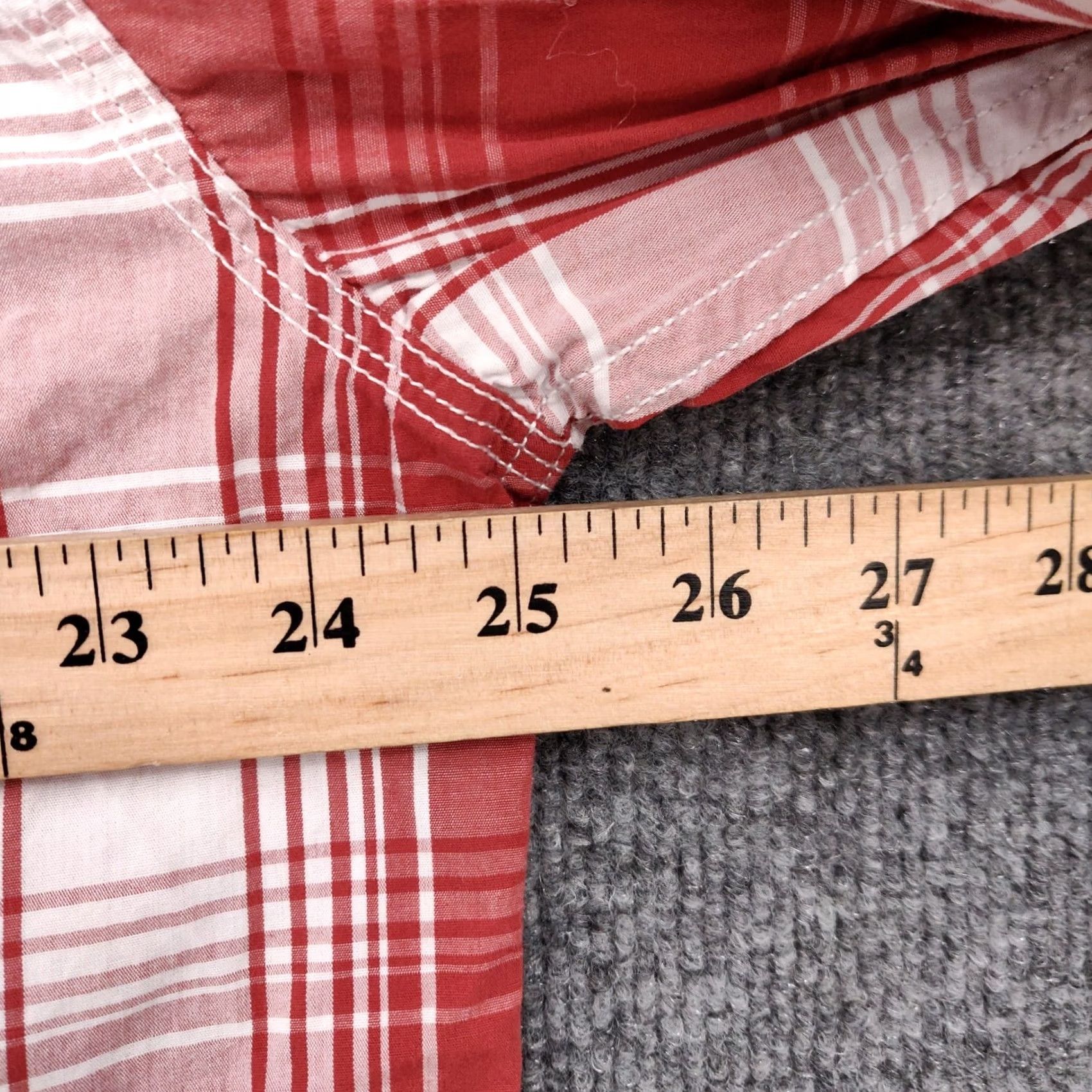Vintage Holton Shirt Mens 2XL Plaid Red Cotton Button-Up Long Sleeve Casual Size US XXL / EU 58 / 5 - 7 Thumbnail