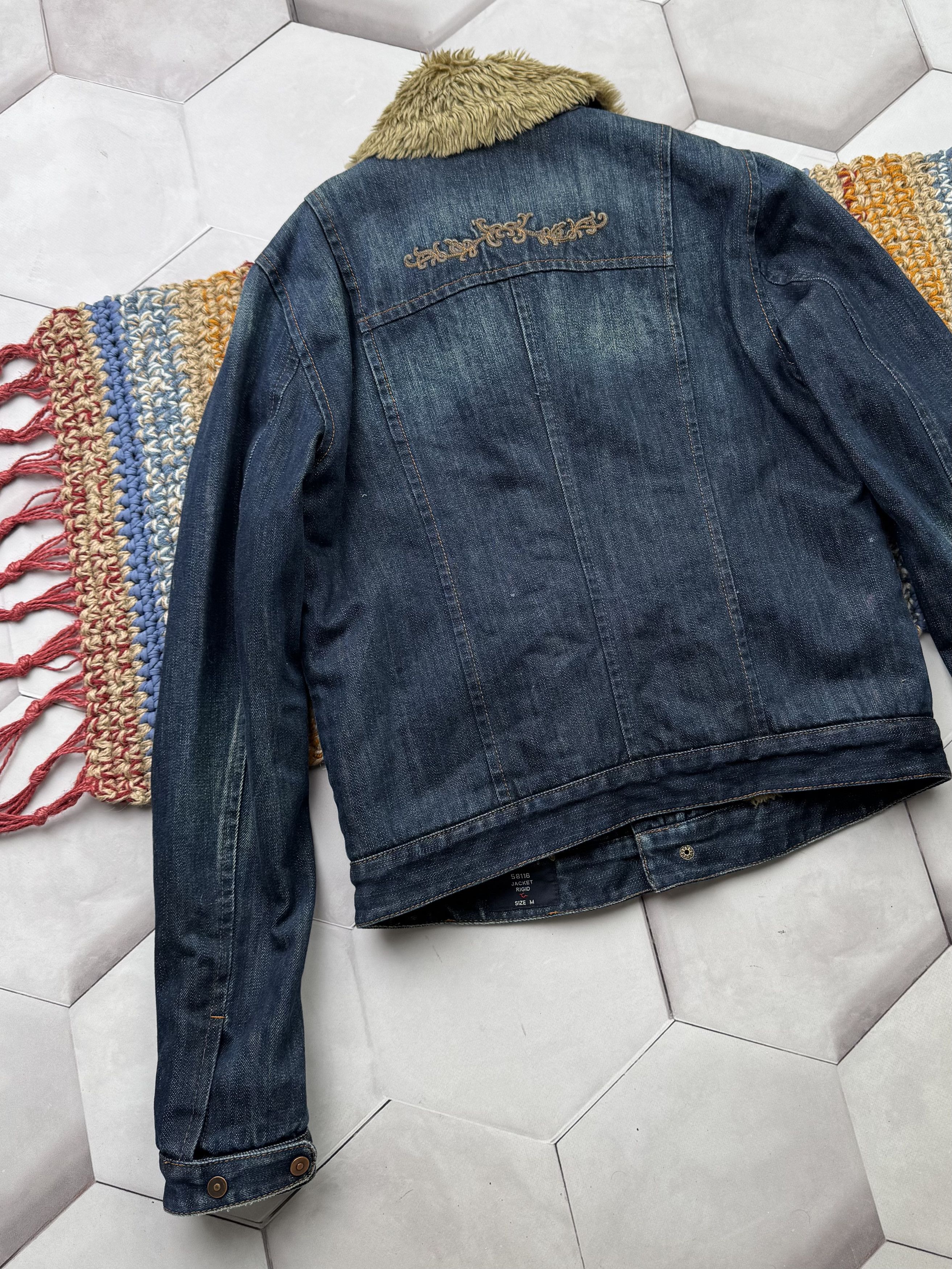 Japanese Brand Vintage Cropped Denim Jacket (E4) Size M / US 6-8 / IT 42-44 - 7 Thumbnail