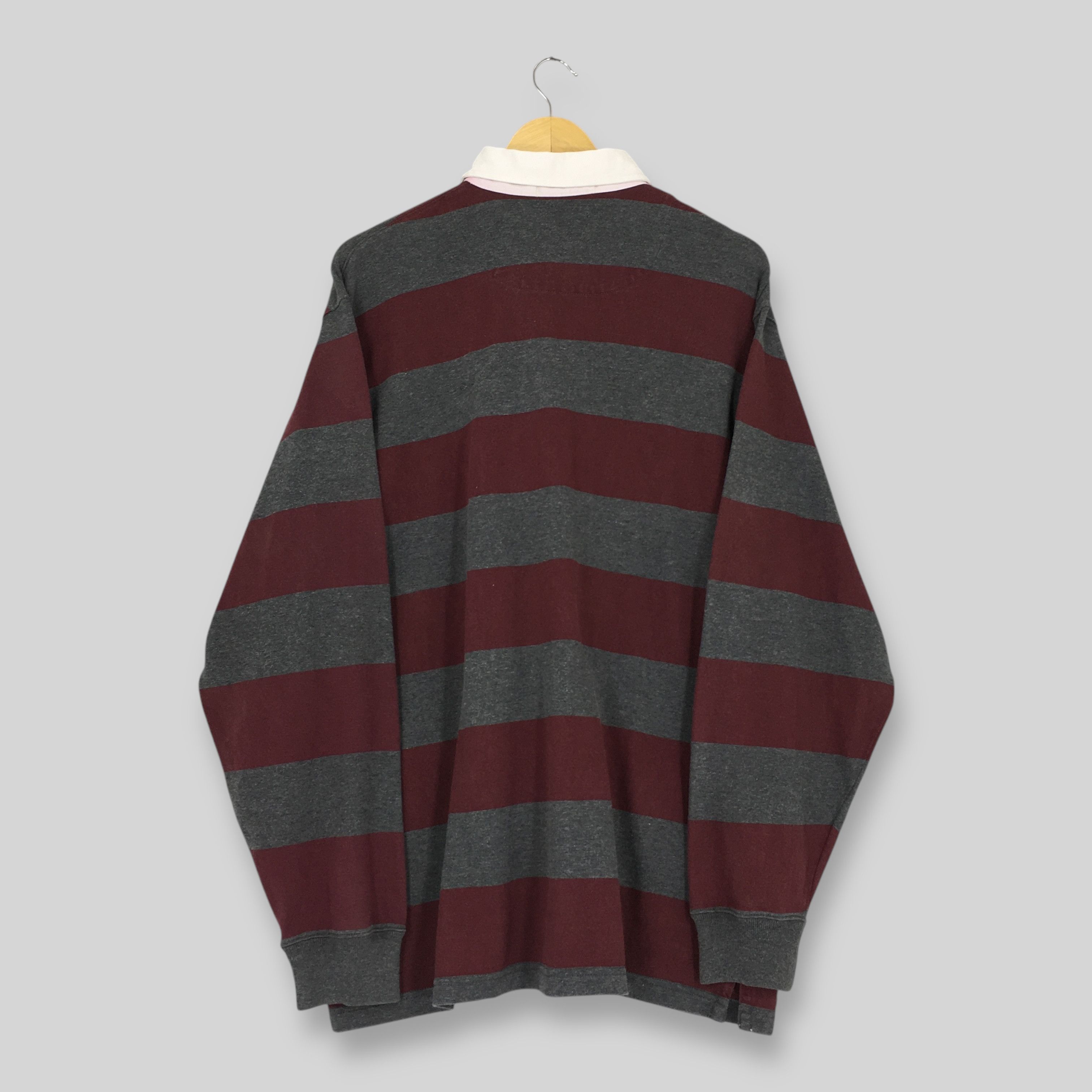 Polo Ralph Lauren Vintage Polo Ralph Lauren Striped Rugby Shirt Large Size US L / EU 52-54 / 3 - 7 Thumbnail