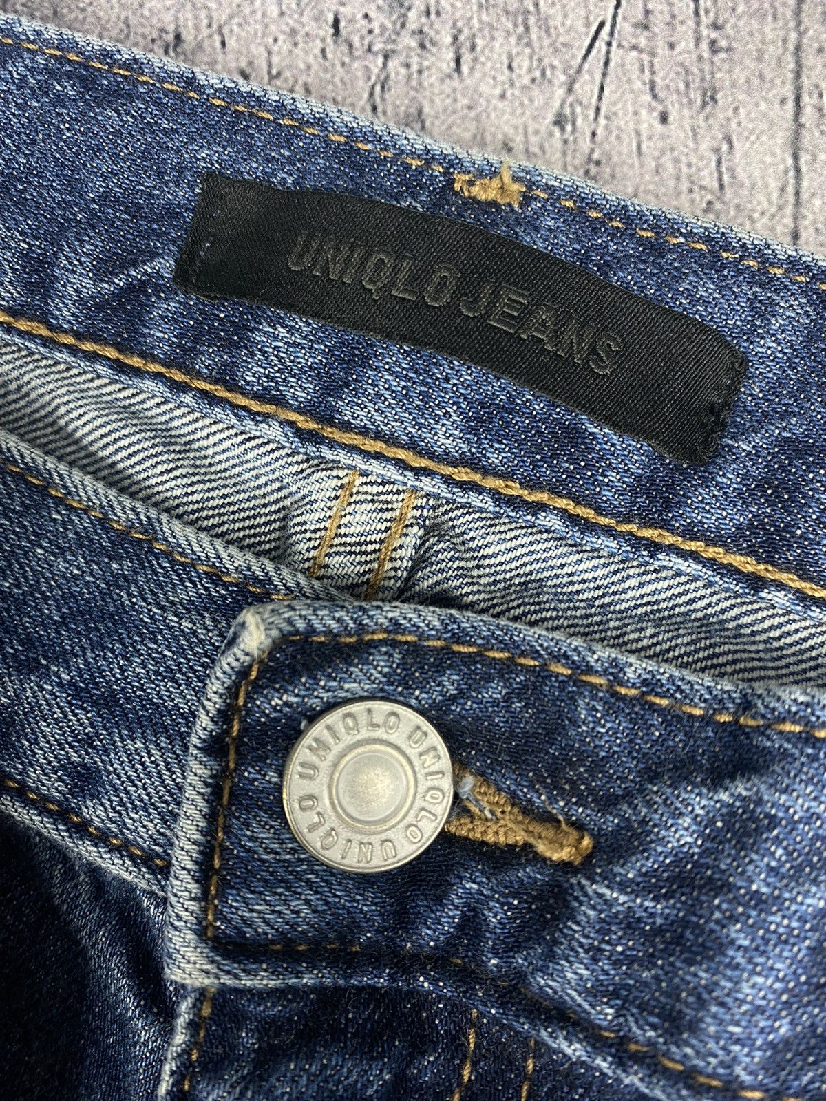 Christophe Lemaire × Japanese Brand × Uniqlo Uniqlo Dark Blue Indigo Jeans Denim Pants Size US 33 - 9 Thumbnail