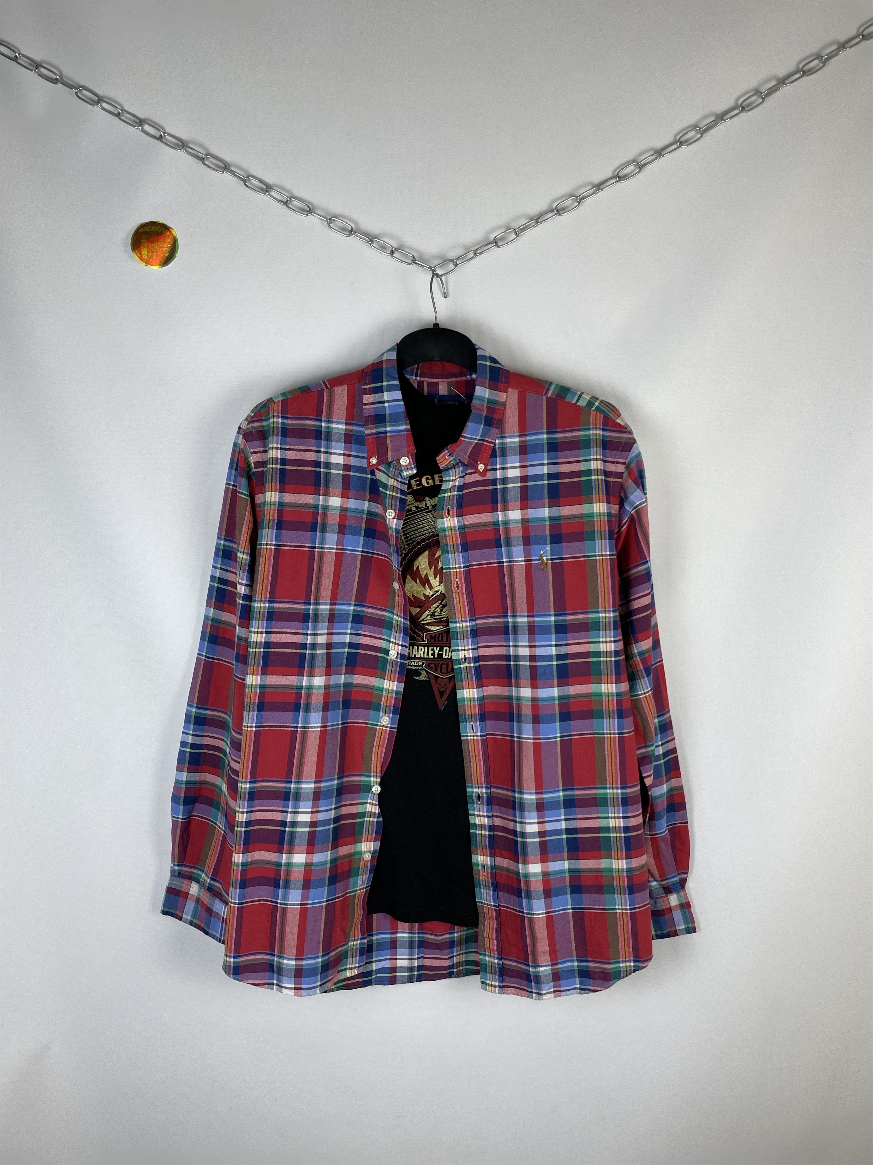 Flannel Flannel Polo Ralph Lauren Vintage Mens Shirt Size US XL / EU 56 / 4 - 1 Thumbnail