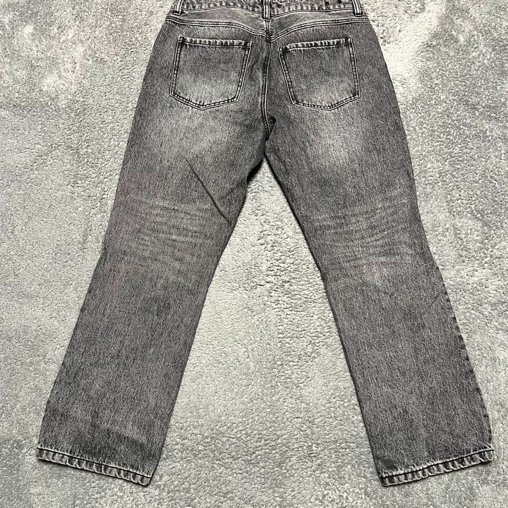 Vintage CAbi Jeans Womens 6 Boyfriend 33x28 Faded Black Gray Smoke Wash Mid Rise Womens Size 28" / US 6 / IT 42 - 3 Thumbnail