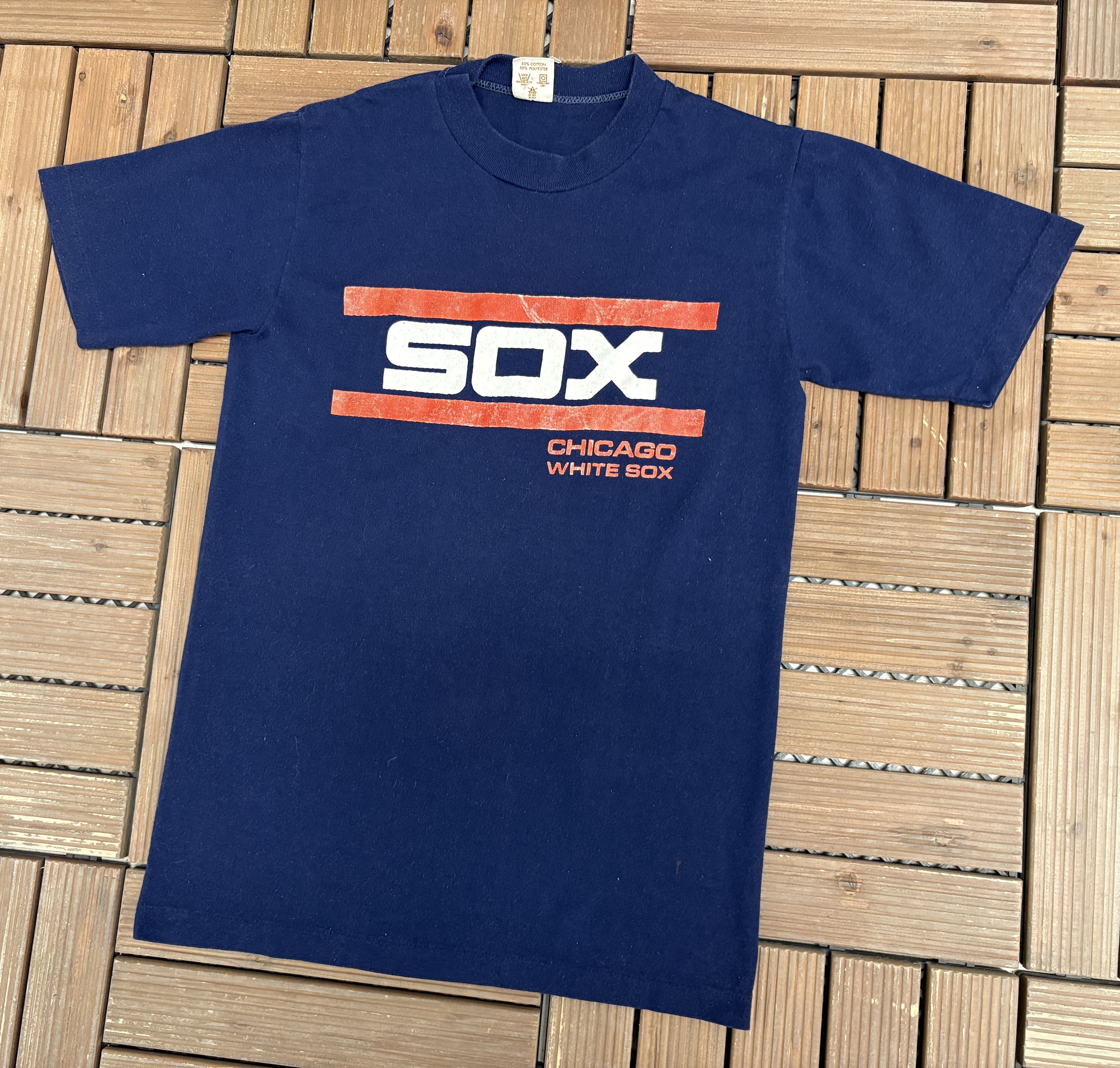 Logo 7 × Vintage Chicago White Sox Vintage Made in USA Blue T-Shirt Tee Size US S / EU 44-46 / 1 - 3 Thumbnail