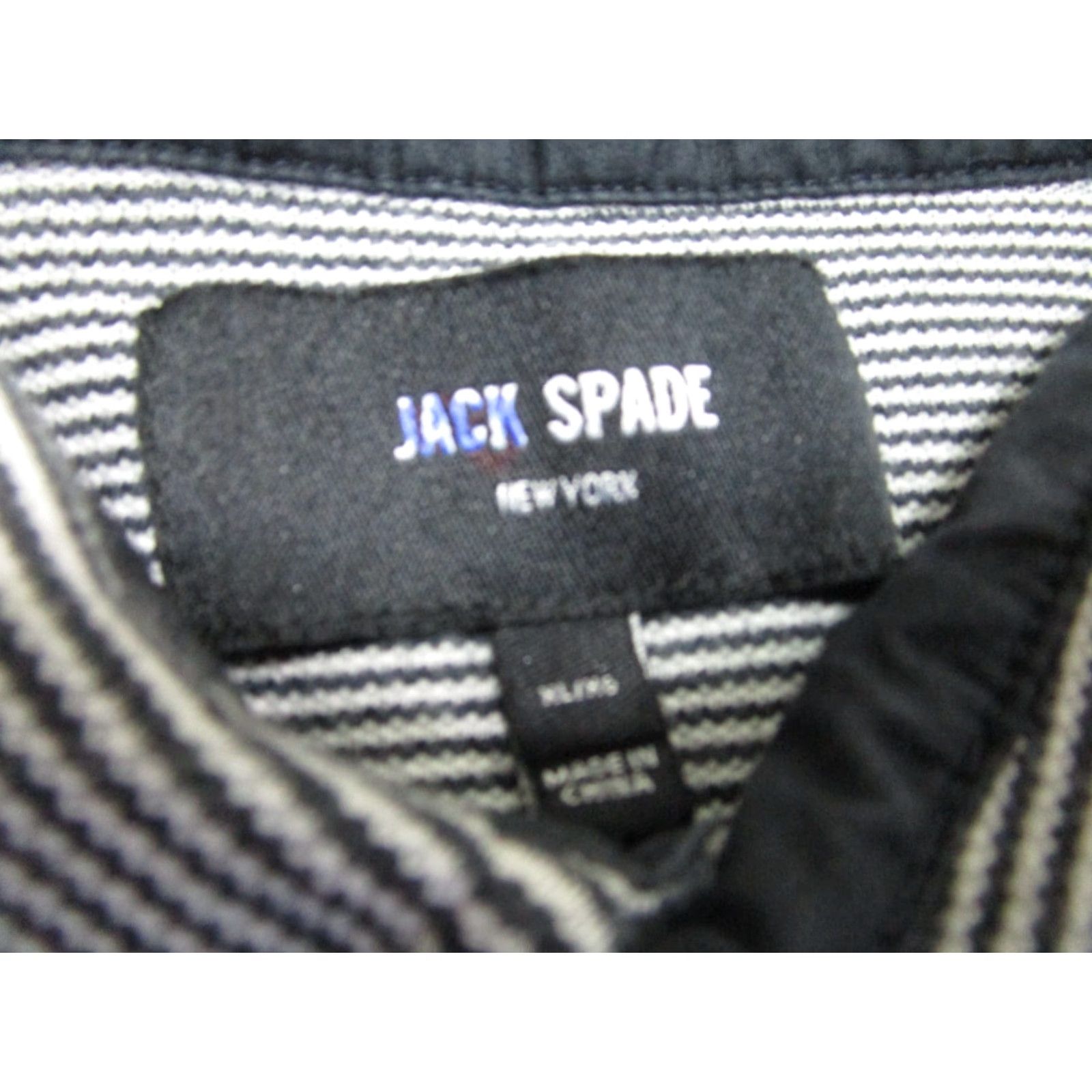 Vintage VINTAGE JACK SPADE Polo Shirt Mens XL Blue Navy Striped Knit Cotton Embroidered Logo Golf Casual Mens XL Blue Size US XL / EU 56 / 4 - 4 Thumbnail