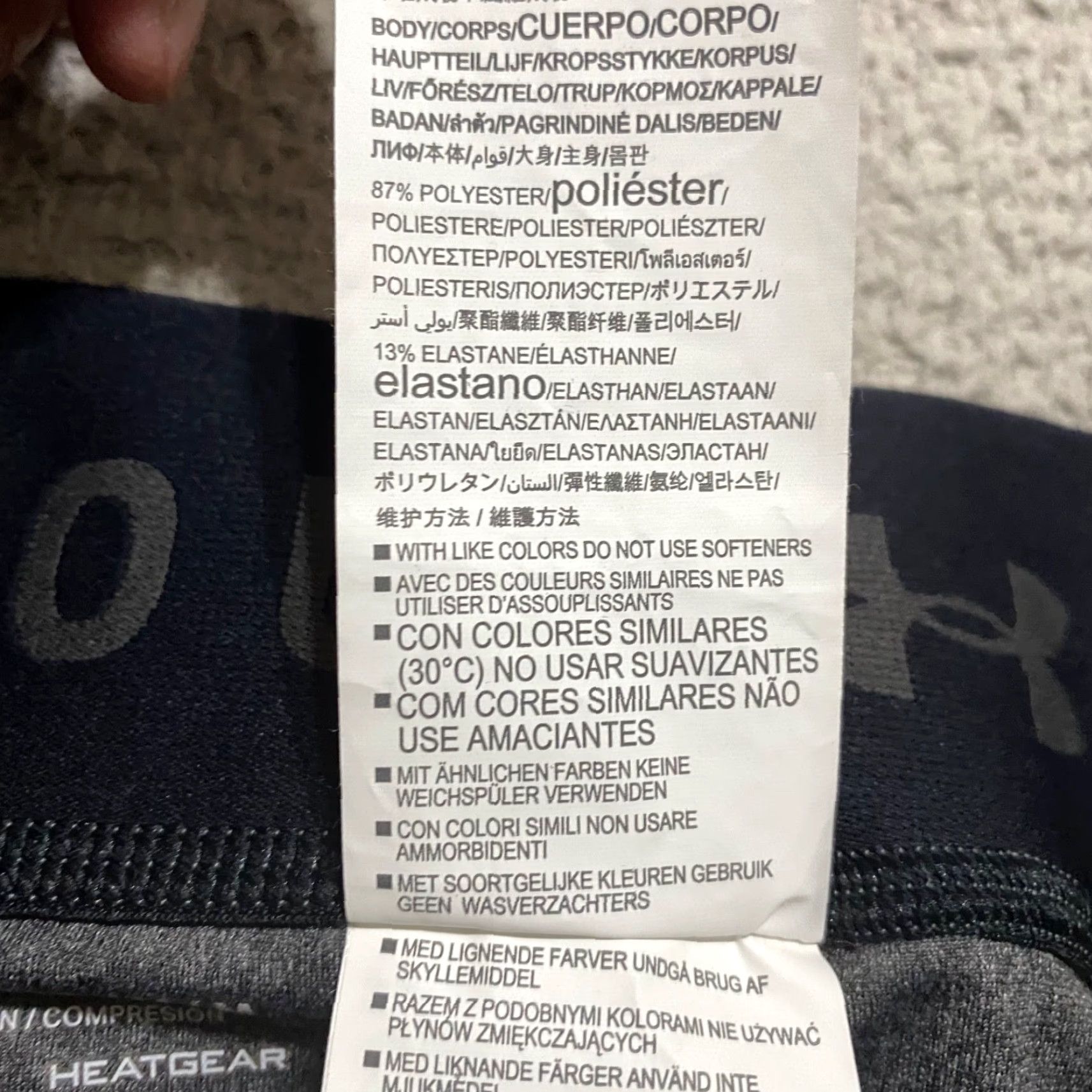 Under Armour Under Armour Womens Pants Gray Crop Heatgear Leggings Pull On Compression Size 32" / US 10 / IT 46 - 4 Thumbnail