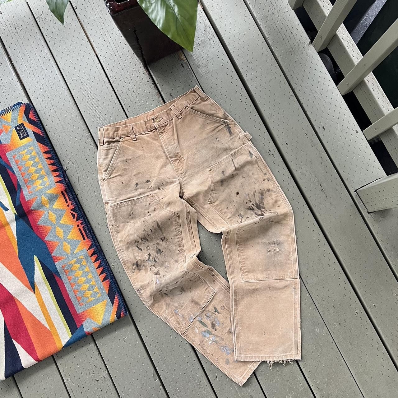 Carhartt × Vintage Vintage 90s Carhartt Double Knee Carpenter Pants Size US 32 / EU 48 - 2 Thumbnail