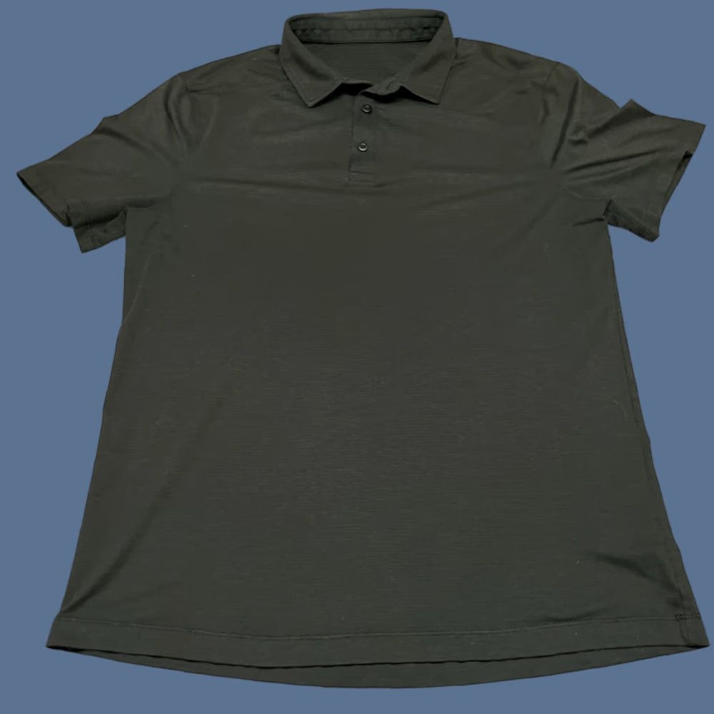 Lululemon Lululemon Polo Shirt Mens Large Black Short Sleeve Collared Pullover Regular Fit Logo Classic Sports Outdoor Casual Activewear Golf Tennis Beach Size US L / EU 52-54 / 3 - 1 Thumbnail