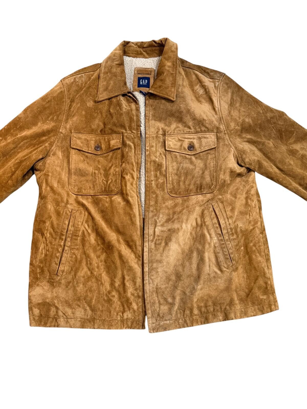 Gap Gap Sherpa Lined Faux Suede Jacket Mens XXL Size US XXL / EU 58 / 5 - 2 Thumbnail