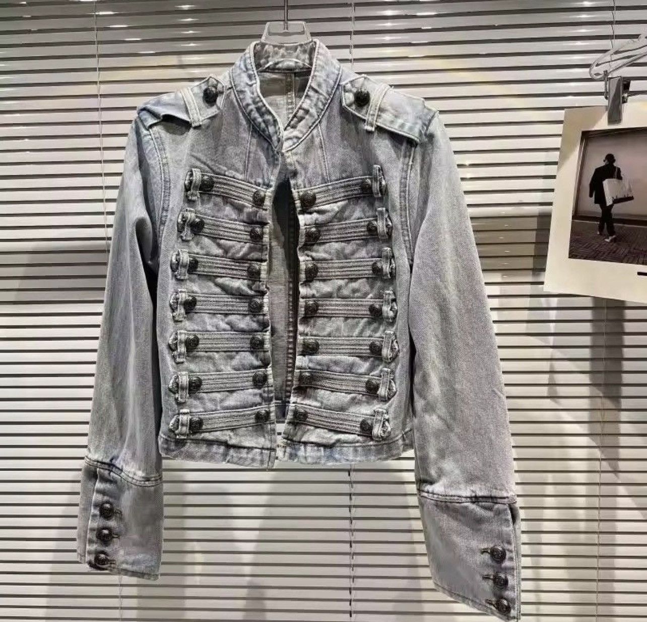 Japanese Brand Vintage Military-Inspired Denim Jacket – Bold, Structured Size US XL / EU 56 / 4 - 1 Thumbnail