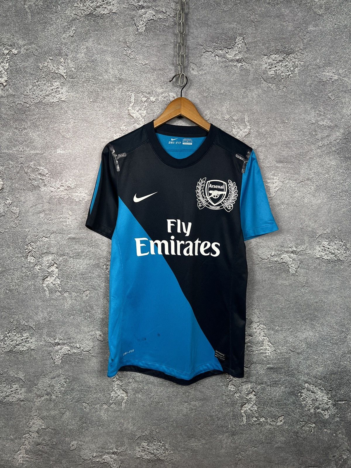 Nike Arsenal 2011-12 125th Anniversary Match Worn Away Jersey Size US M / EU 48-50 / 2 - 1 Thumbnail