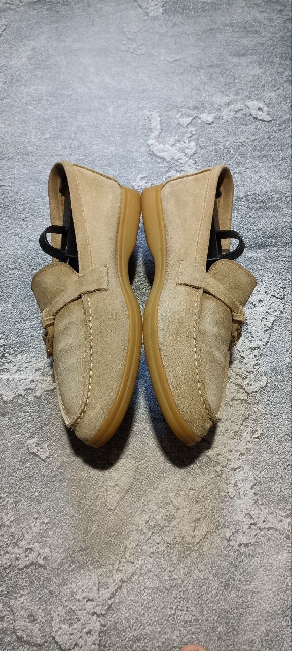 Loro Piana Loro Piana Beige Suede Summer Charms Walk Slip On Loafers Size US 9 / IT 39 - 3 Thumbnail