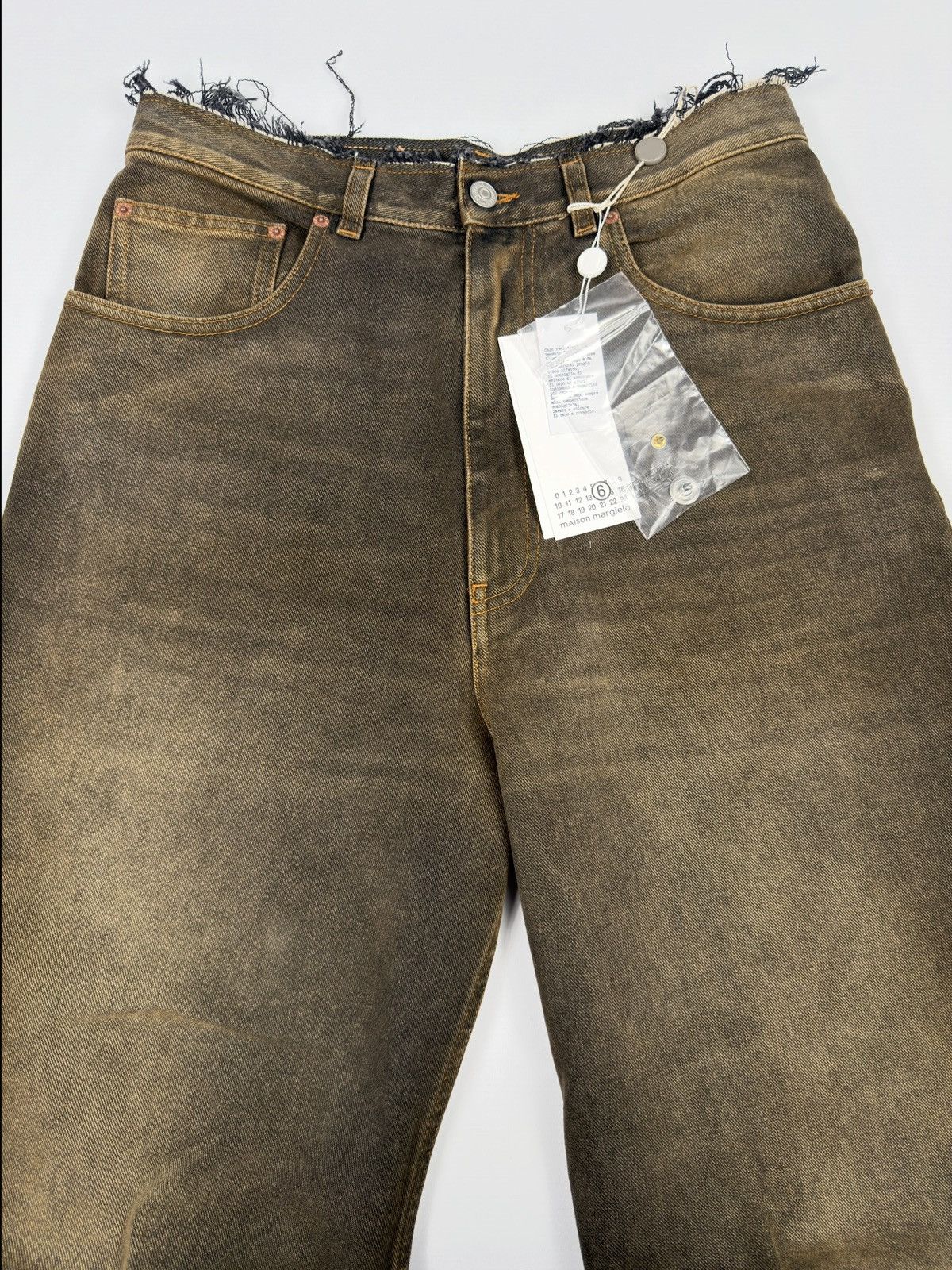 Maison Margiela DS Maison Margiela Rare Faded Raw Cut Baggy Denim Jeans Size US 30 / EU 46 - 4 Thumbnail