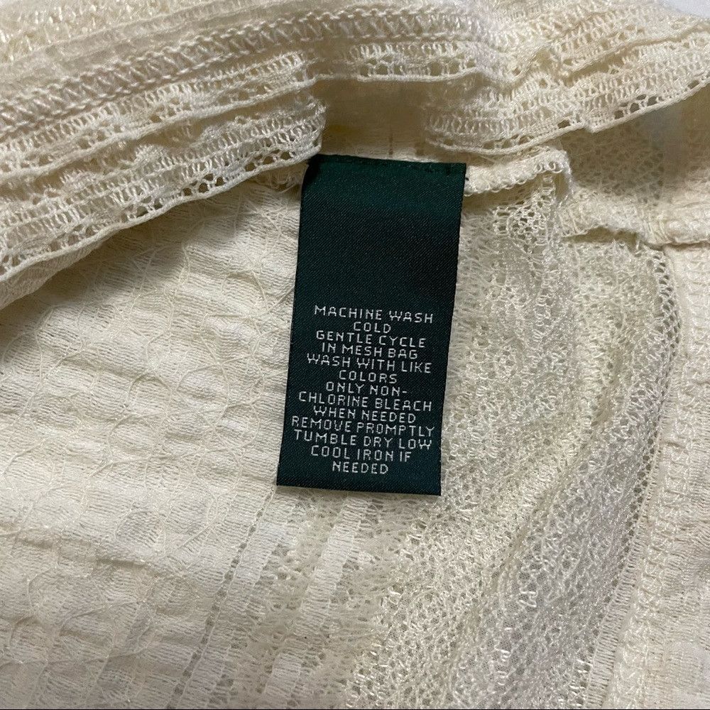 Lauren Ralph Lauren LRL Ralph Lauren Jeans Ivory Lace Top Size XL Size XL / US 12-14 / IT 48-50 - 8 Thumbnail