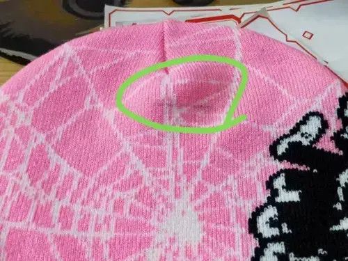 Other Spider Web Graphic No Cuff Beanie Hat Pink Size ONE SIZE - 4 Thumbnail