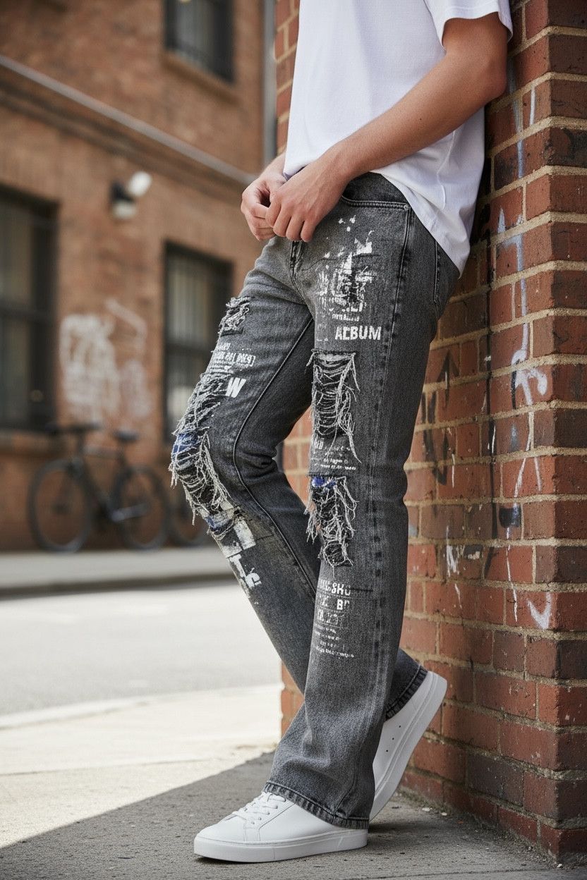 Seditionaries 90’s RETRO PUNK FLARE🔥STUDIO SHO Ripped Distressed Denim💥 Size US 30 / EU 46 - 1 Thumbnail