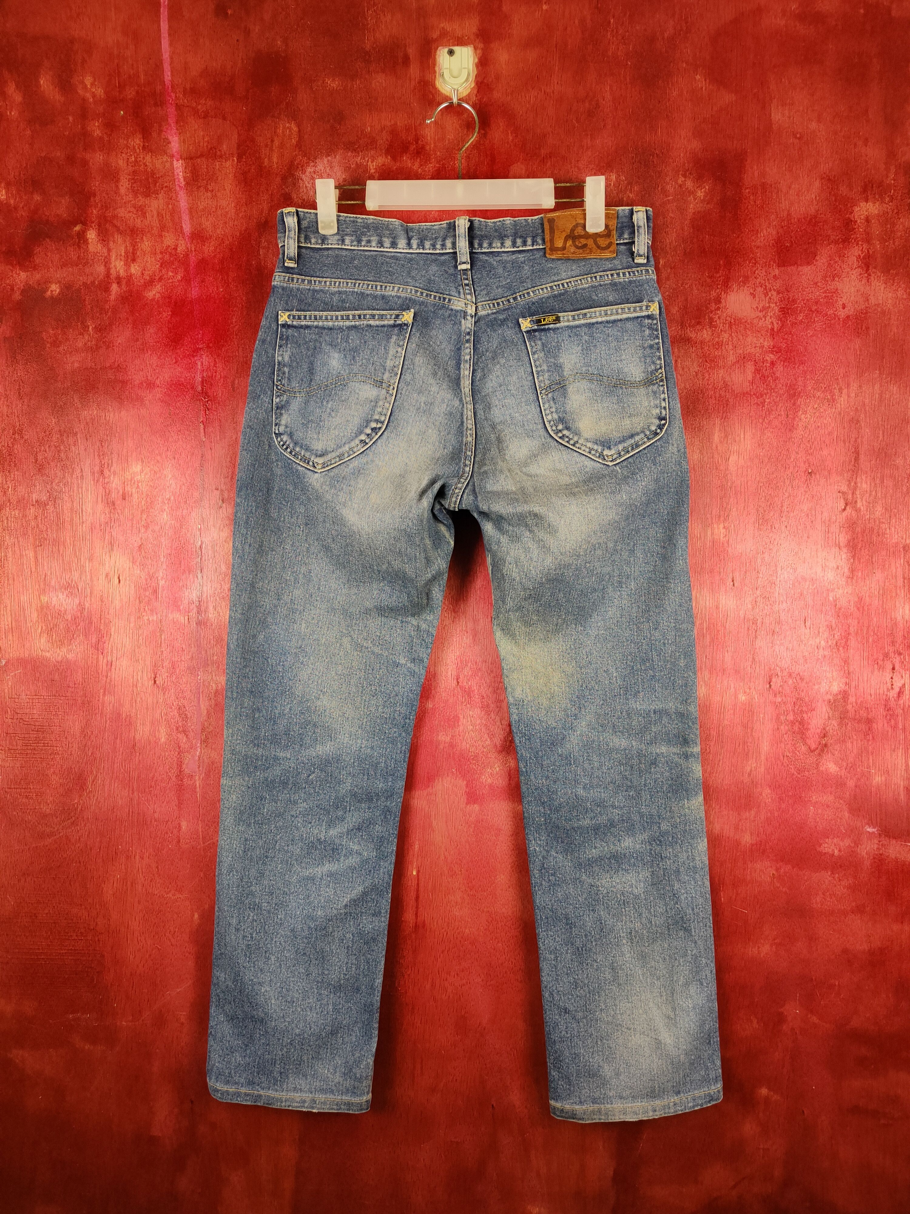 Lee Lee Blue Faded Distressed Ripped Jeans S2224 Size US 31 - 8 Thumbnail