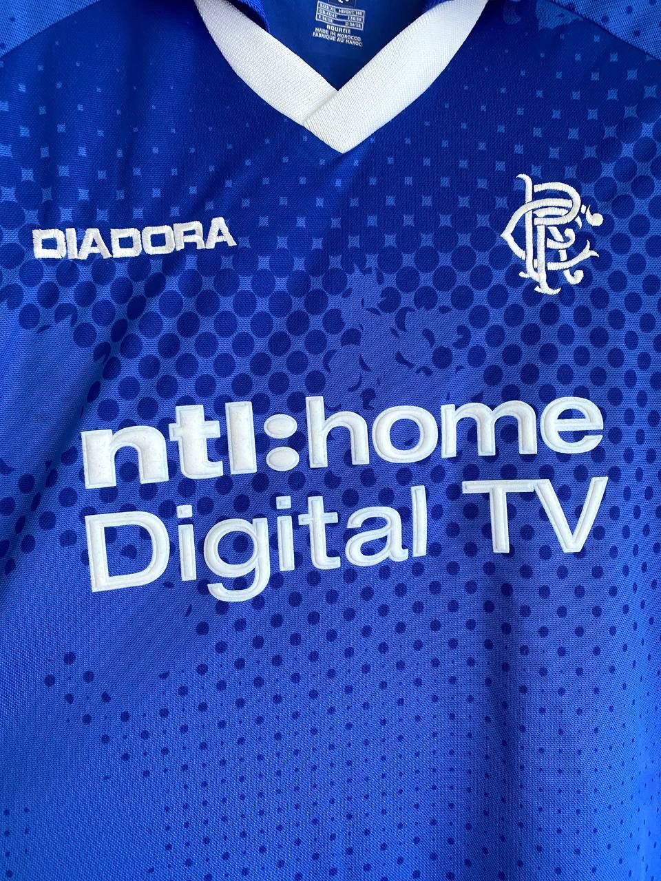 Diadora Diadora FC Glasgow Rangers 2002/03 Home Soccer Jersey, XL Size US XL / EU 56 / 4 - 7 Thumbnail