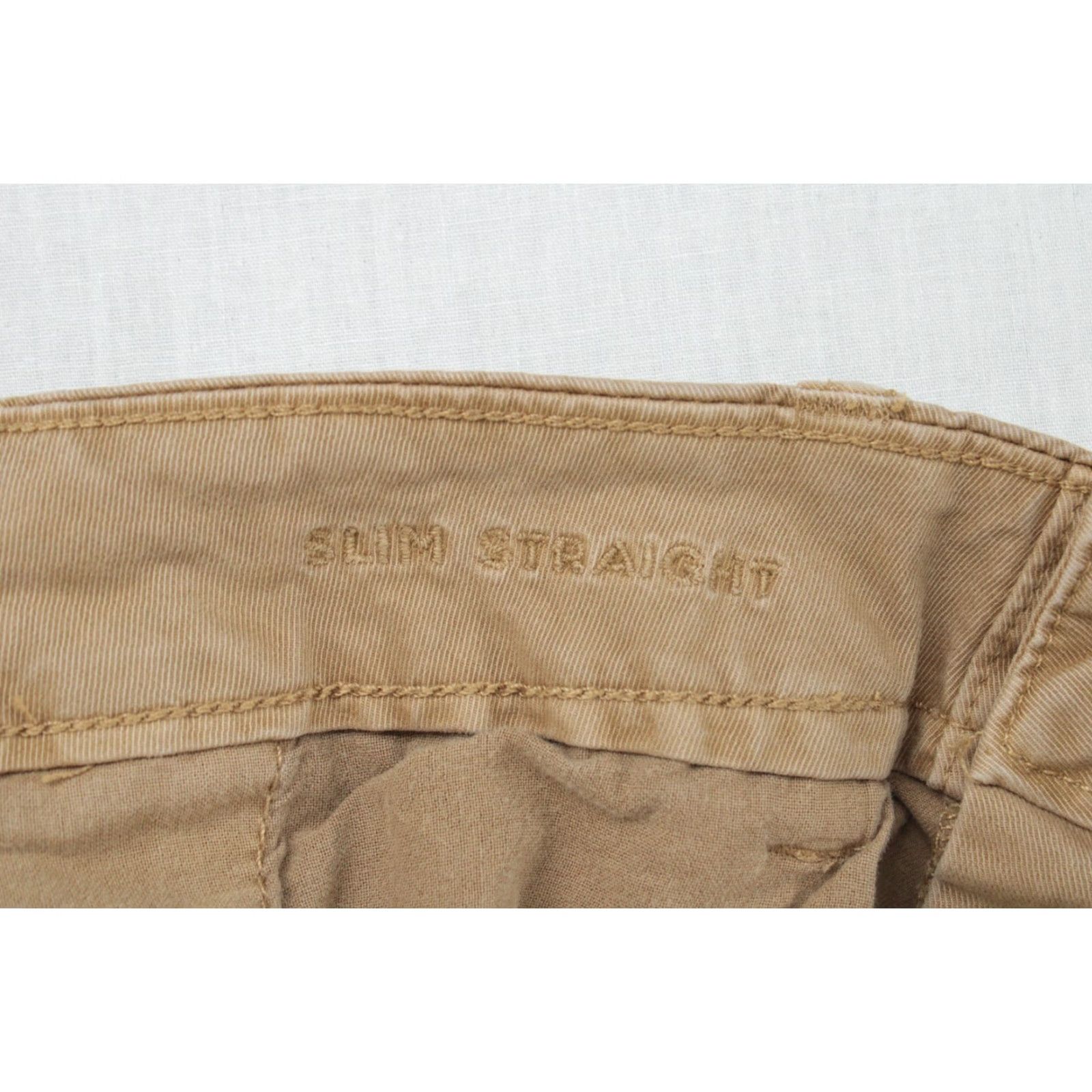 American Eagle Outfitters American Eagle Flex Pants 32x31.5 Slim Straight Tan Stretch Soft Preppy Mens Size US 32 / EU 48 - 6 Thumbnail