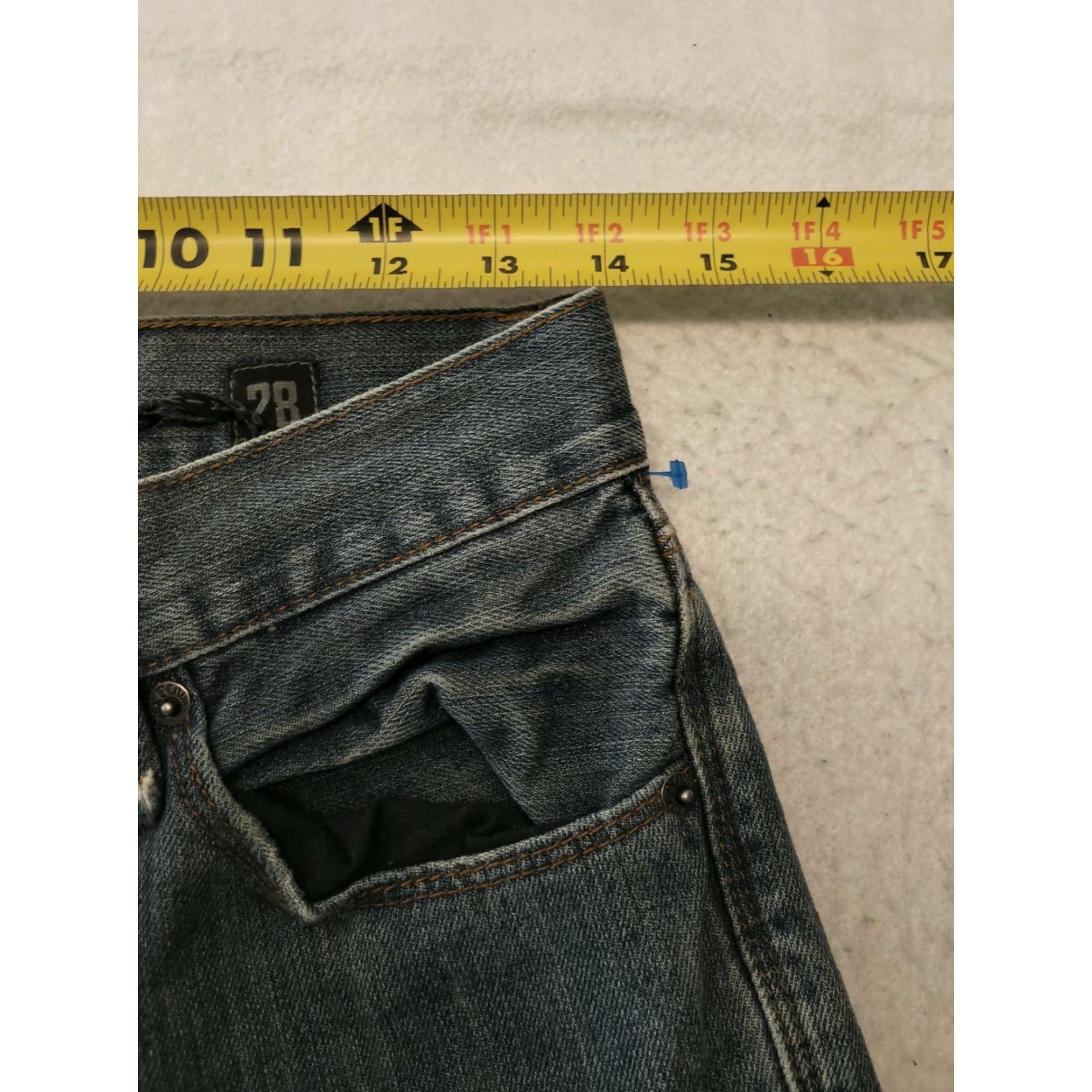 Fox Racing Fox Jeans Men's 28x28 Blue Low Rise Straight Fit Denim Pants Size US 28 / EU 44 - 6 Thumbnail