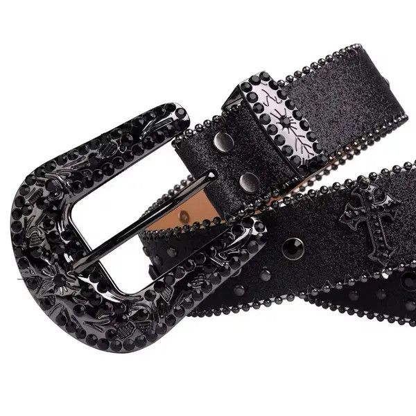 VIBE Madoka x Gotou Diamond Cowboy Fashion PU Leather Belt Size ONE SIZE - 4 Thumbnail