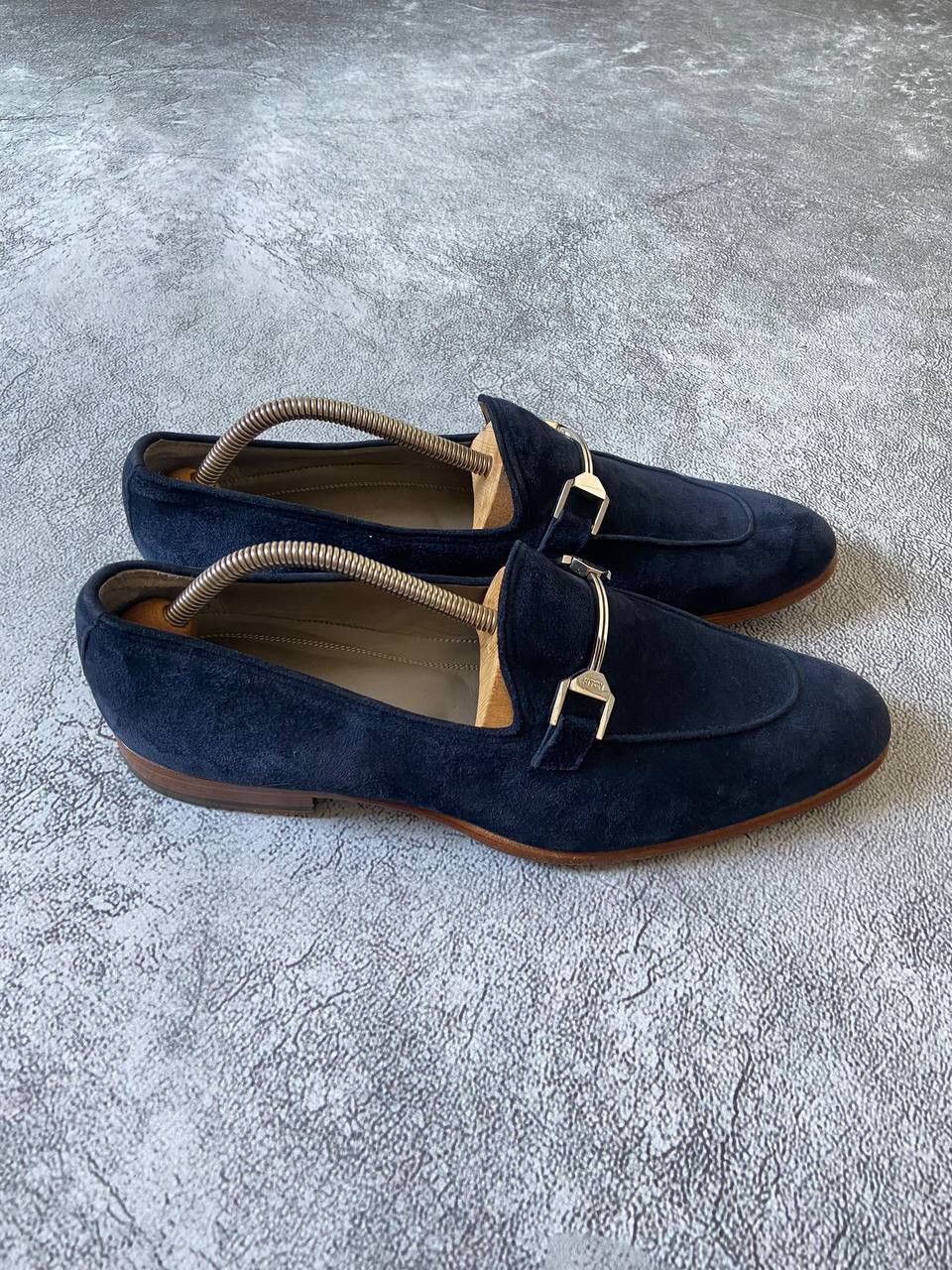Kiton KITON Napoli Mens Blue Suede Shoes Loafers Men's Size US 9.5 / EU 42-43 - 3 Thumbnail