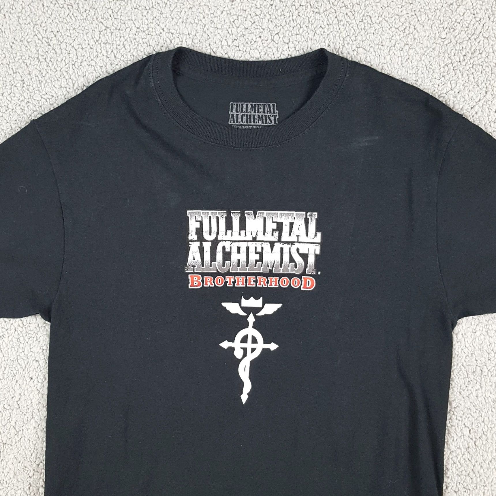 Alchemist VINTAGE Fullmetal Alchemist Brotherhood Anime T-Shirt Men Small Black Cotton Retro TV Promo Y2K Size US S / EU 44-46 / 1 - 3 Thumbnail