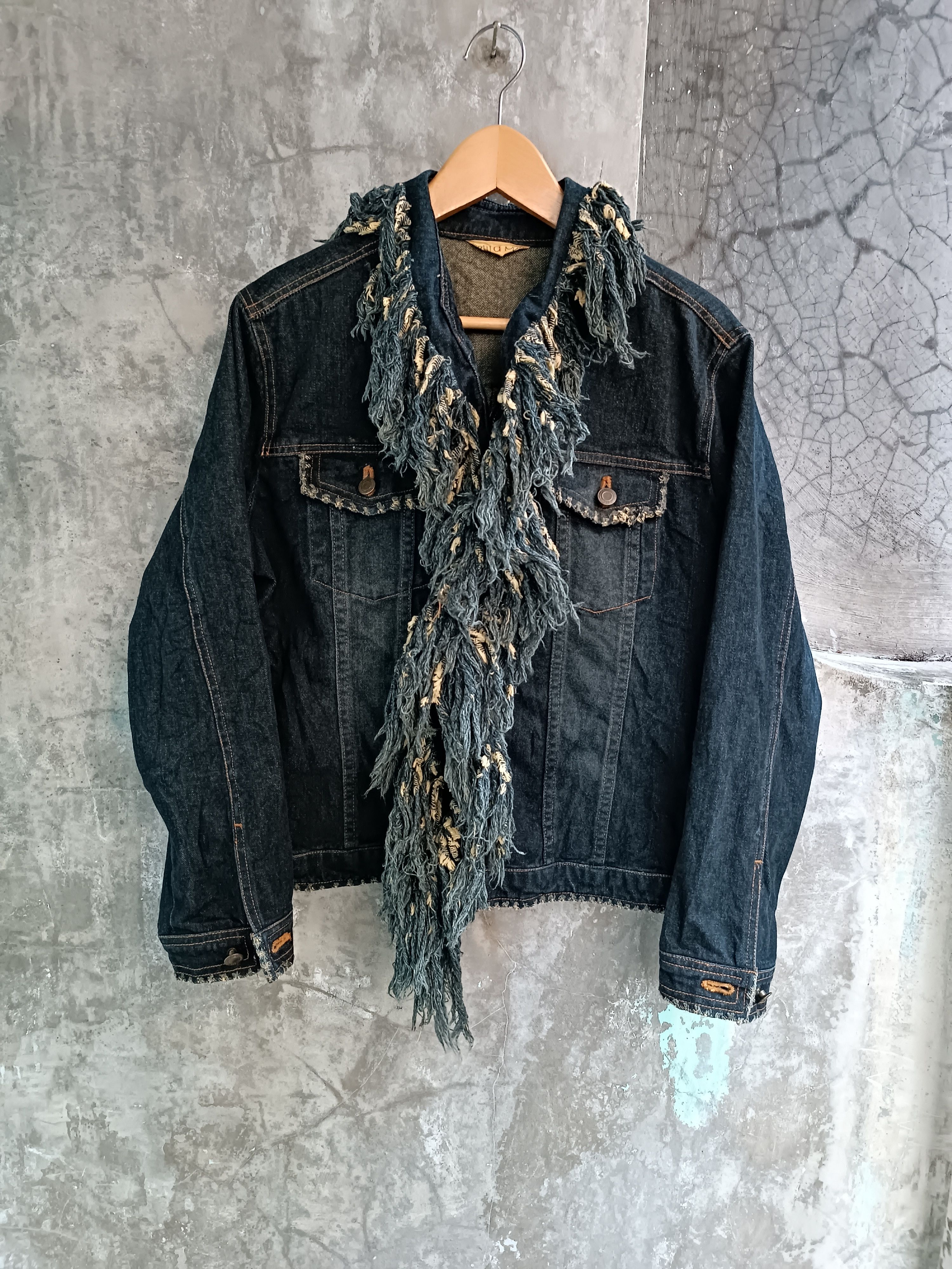Japanese Brand × Vintage PETIT A PETIT DISTRESSED DENIM RIP FRINGE Size US M / EU 48-50 / 2 - 1 Thumbnail