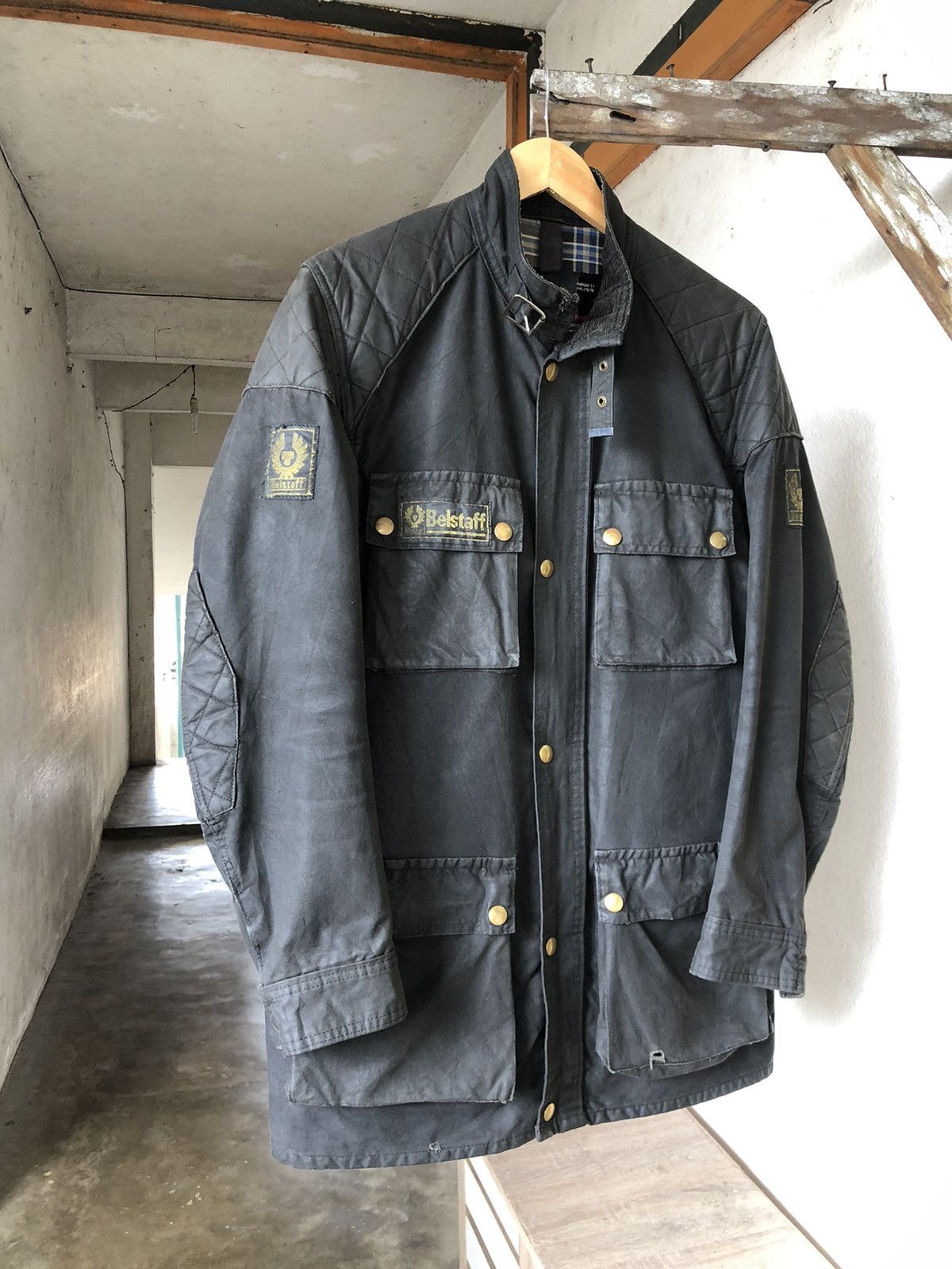 Vintage Belstaff Distressed Trialmaster Waxed Jacket
