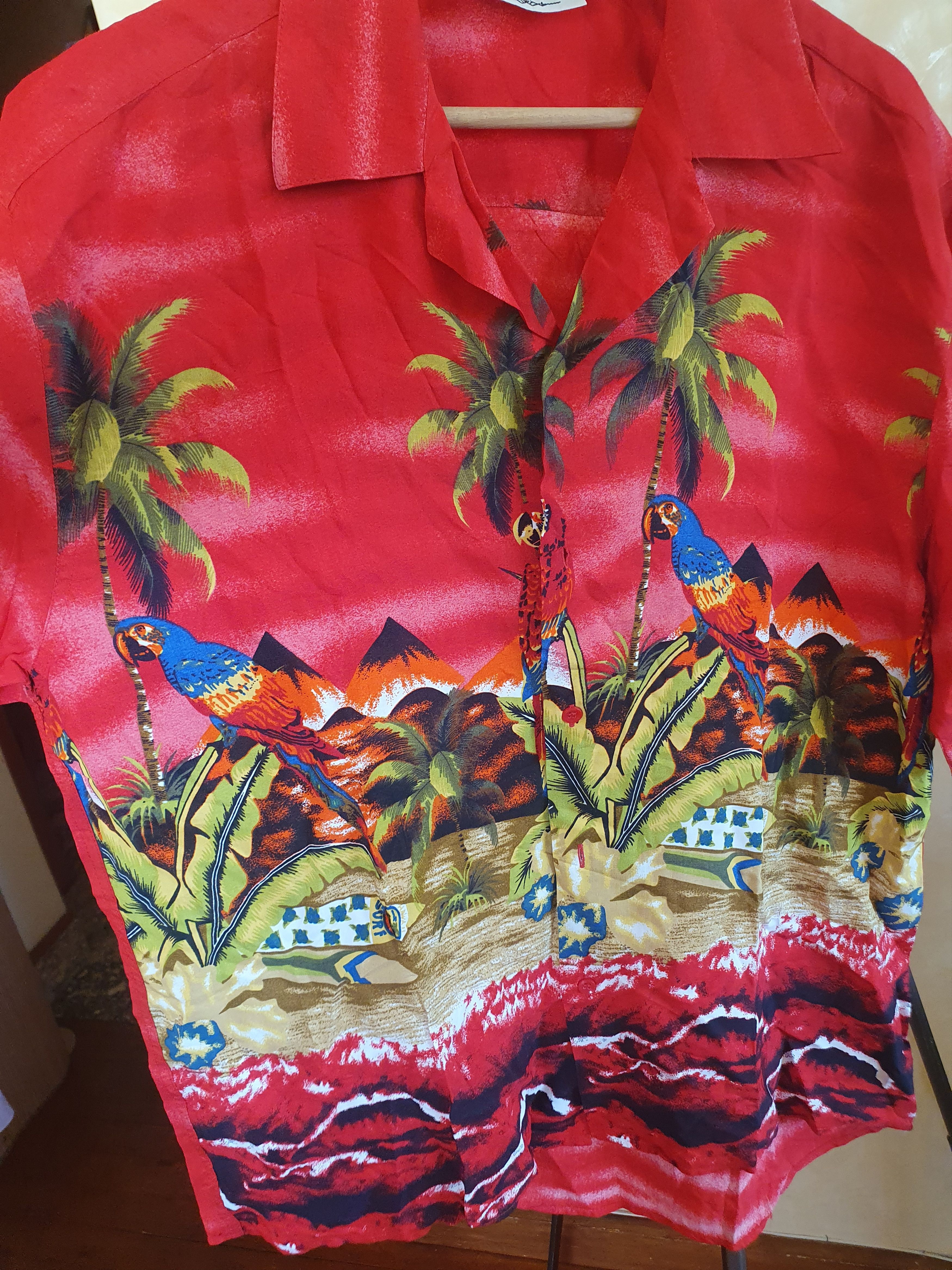 Vintage Mauro Lesandro Vintage Hawaiian Tropical Shirt sz L Size US L / EU 52-54 / 3 - 5 Thumbnail