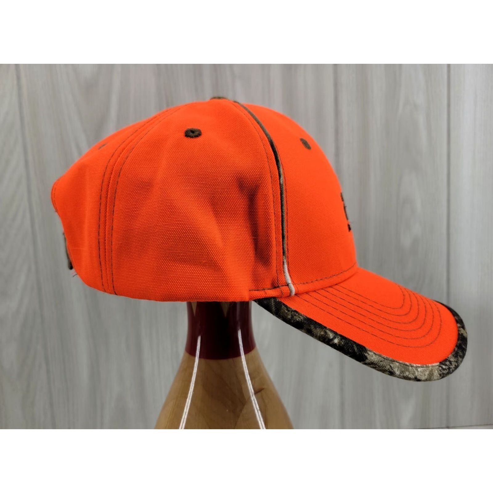 Hunter Cap America AFC Grain Division Hunters Camouflage Orange Hat Mens Adjustable Orange Camouflage Baseball Cap Mens Size ONE SIZE - 4 Thumbnail
