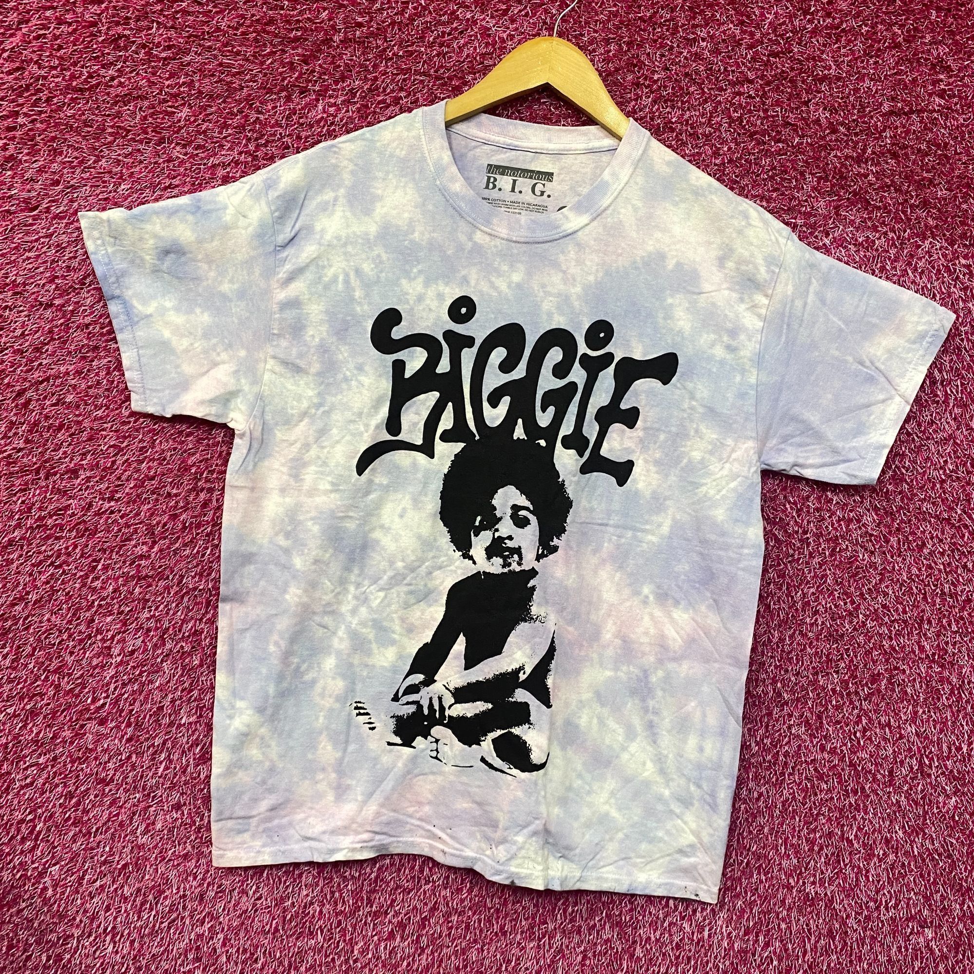 Rap Tees The Notorious B.I.G Baby Biggie Lavender Tie Die T-Shirt Lar Size US L / EU 52-54 / 3 - 3 Thumbnail