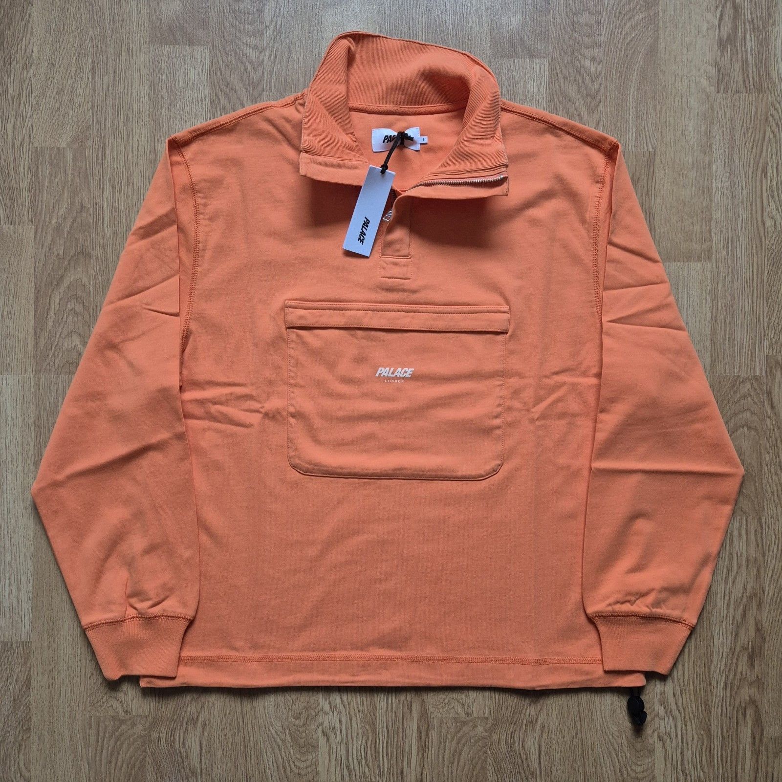 Palace Palace Quarter Zip Washed Funnel Orange Medium New FW23 Size US M / EU 48-50 / 2 - 1 Thumbnail