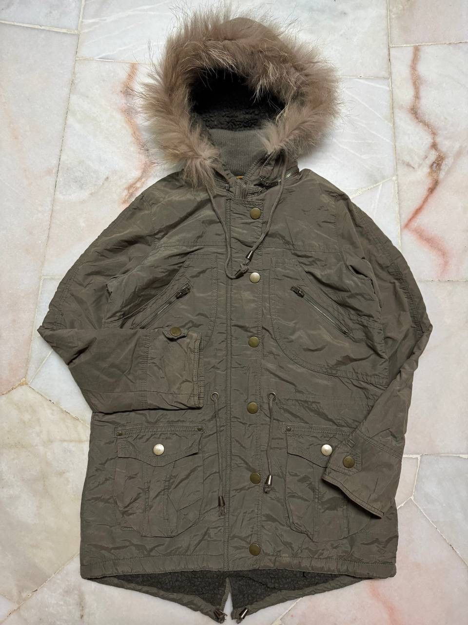 Tornado Mart TYPE AIRFORCE-07 US ARMY SHERPA WOOL JACKET LGB STYLE Size US S / EU 44-46 / 1 - 7 Thumbnail