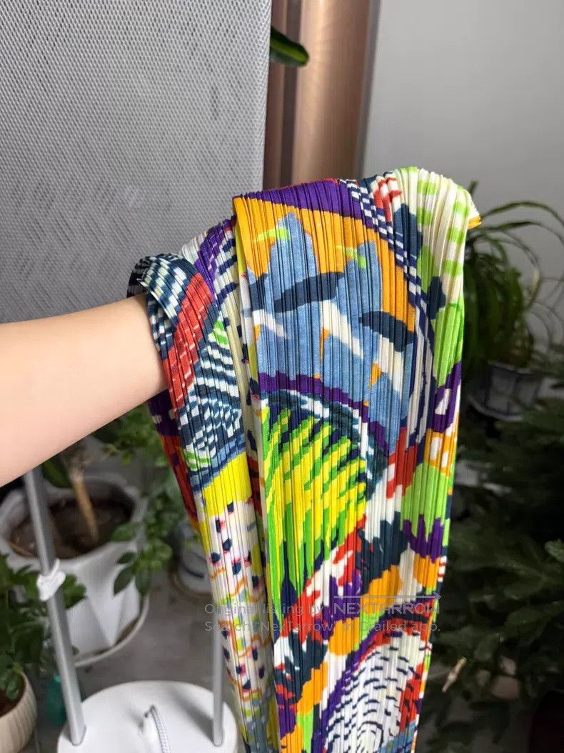 Issey Miyake Issey Miyake size:3 Tropical Rainforest Straight-Leg Pants Size 31" - 7 Thumbnail