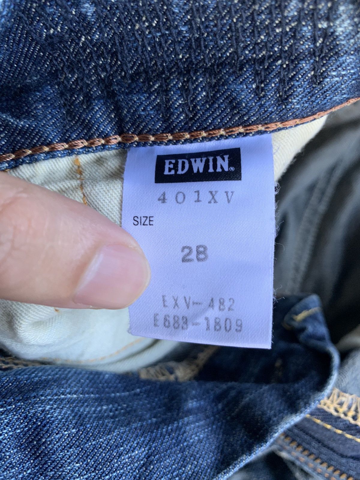 FLARE💥EDWIN XVS JAPANESE PUNK STYLE FADED DISTRESSED DENIM☠️