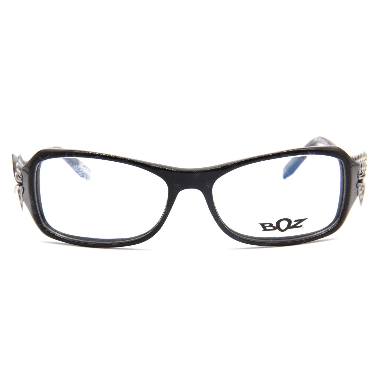 J.F. REY BOZ NUTS 0505 BLACK EYEGLASSES FRAME RX 54-15 FRANCE Size ONE SIZE - 2 Thumbnail