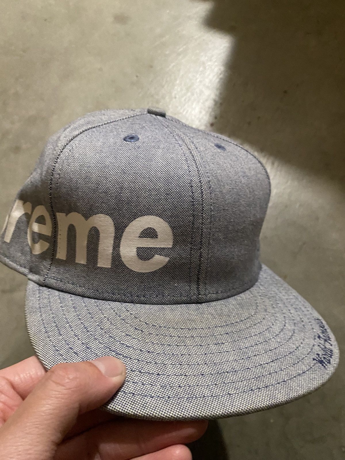 New Era × Supreme Supreme Hat New Era Chambray Side Logo Size ONE SIZE - 1 Thumbnail