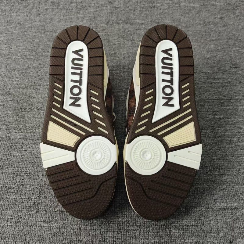 Louis Vuitton Louis Vuitton Trainer Leather Low-Top Sneakers -2508 Size US 7.5 / EU 40-41 - 4 Thumbnail