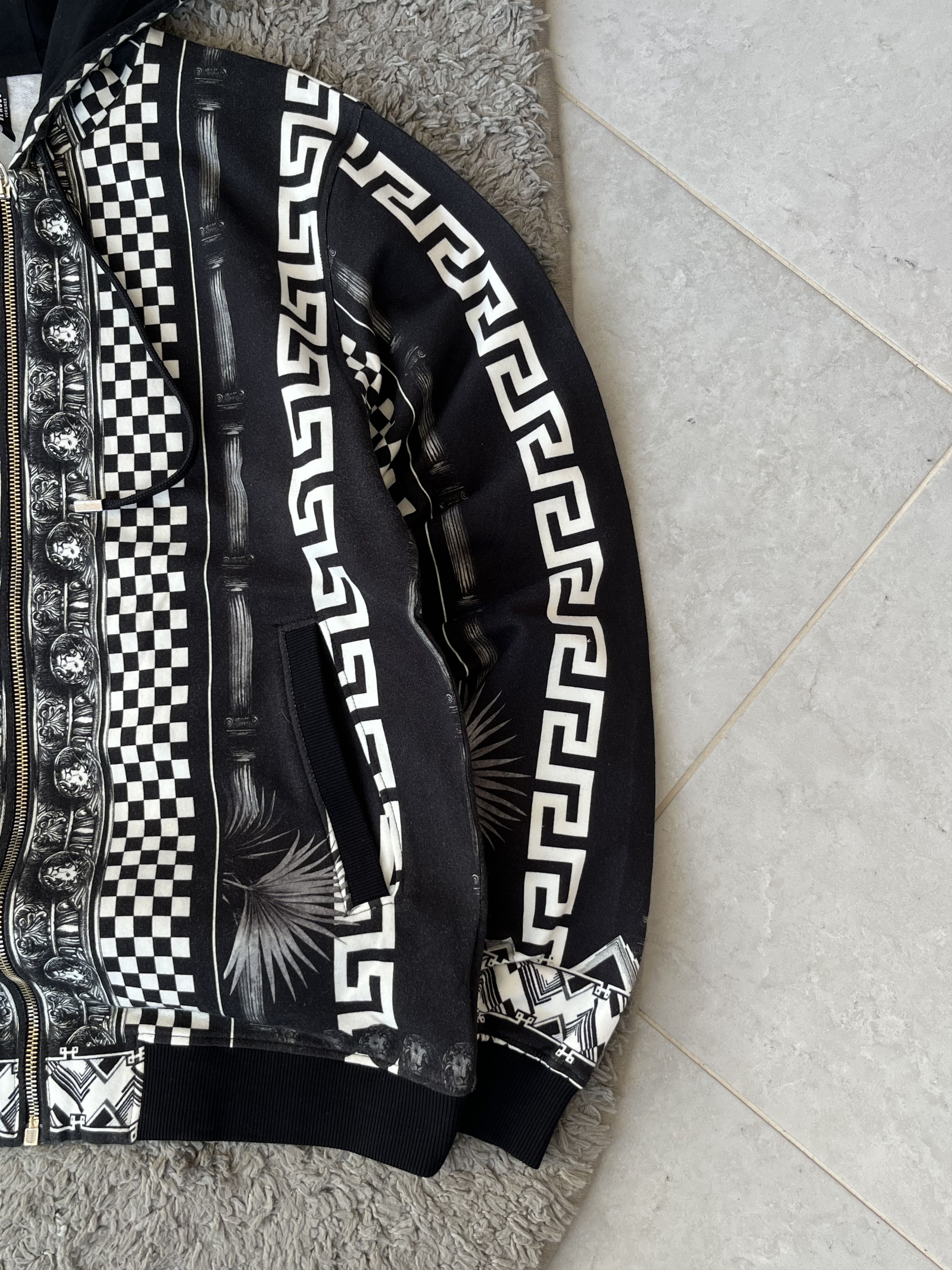Versus Versace VERSACE VERSUS Full Zip Hooded Patterned Baroque Size US L / EU 52-54 / 3 - 4 Thumbnail