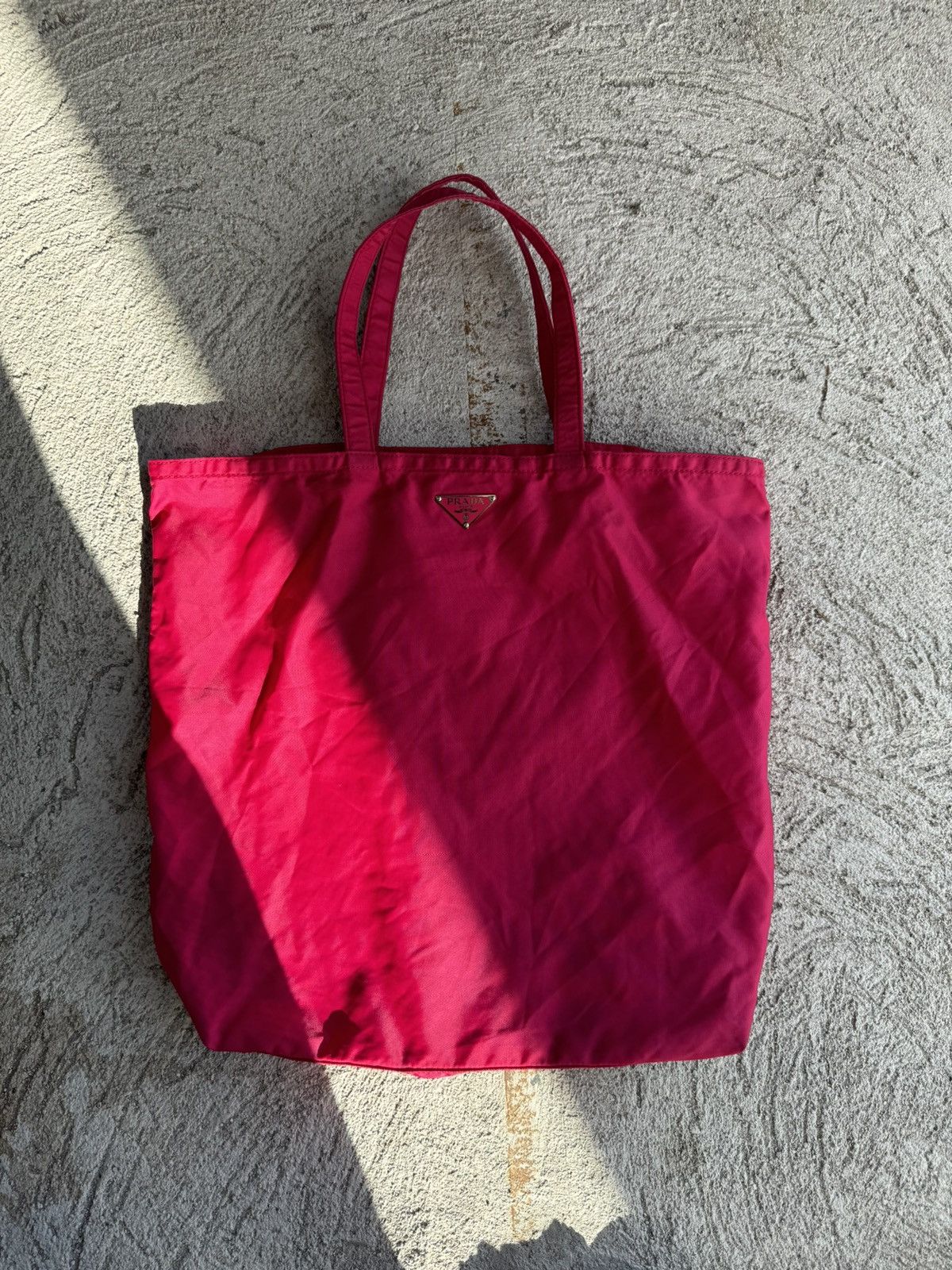 Prada Prada Pink Robot Nylon Totebag Size ONE SIZE - 2 Thumbnail