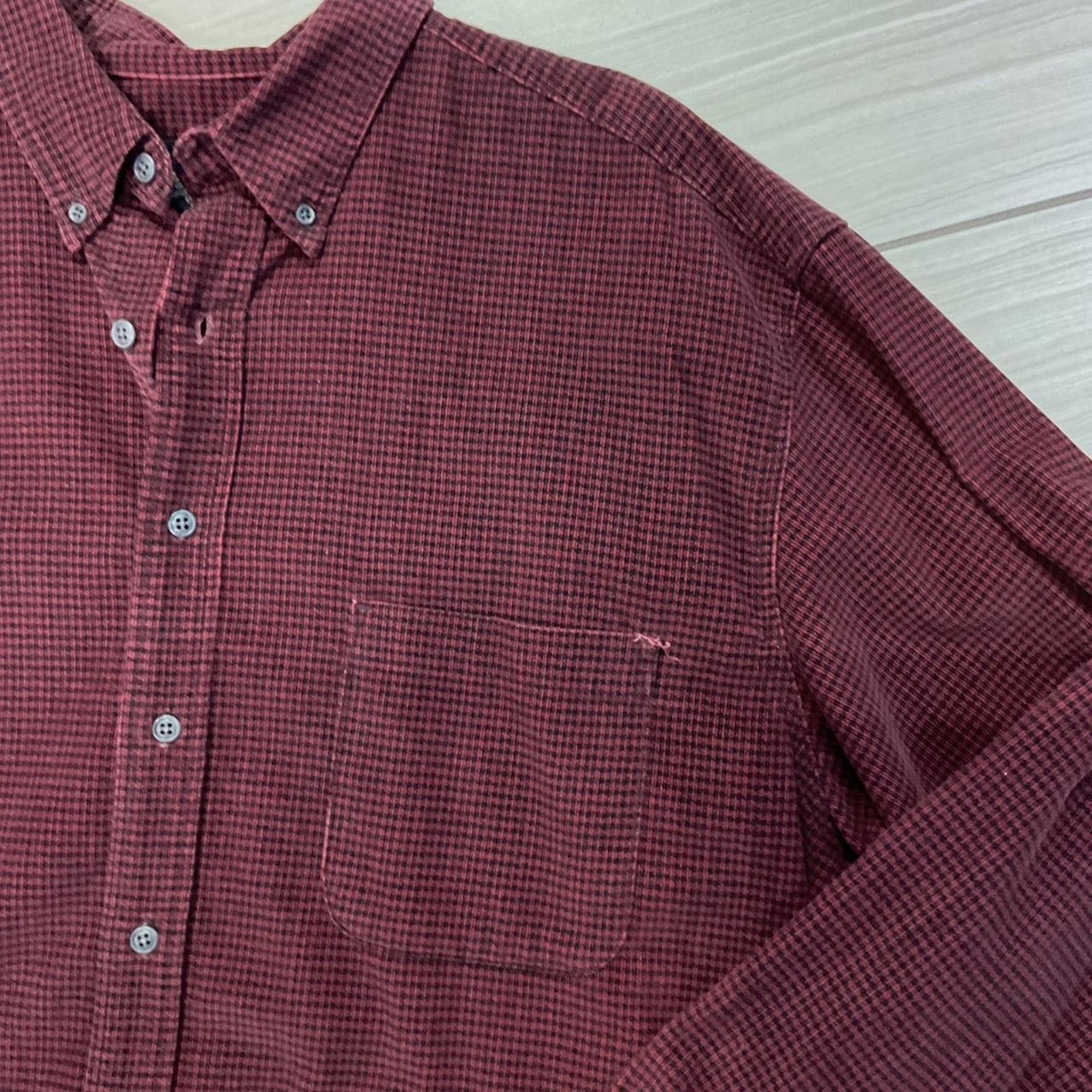 Other Vtg 90s burgundy corduroy button Size US XL / EU 56 / 4 - 4 Thumbnail